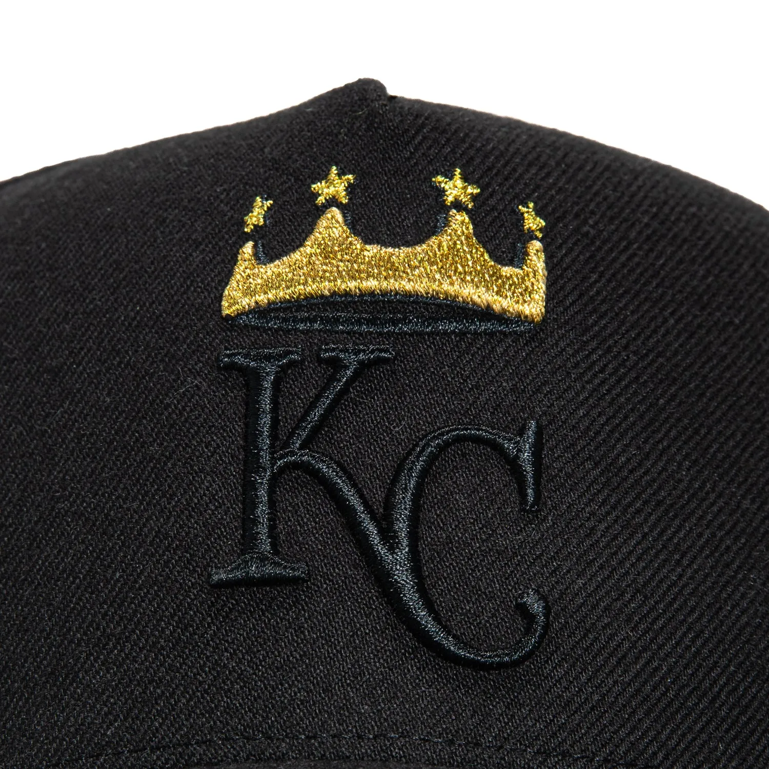 47 Brand Kansas City Royals MVP Adjustable Snapback Hat - Black. Metallic Gold