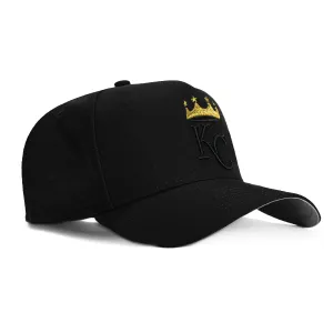 47 Brand Kansas City Royals MVP Adjustable Snapback Hat - Black. Metallic Gold