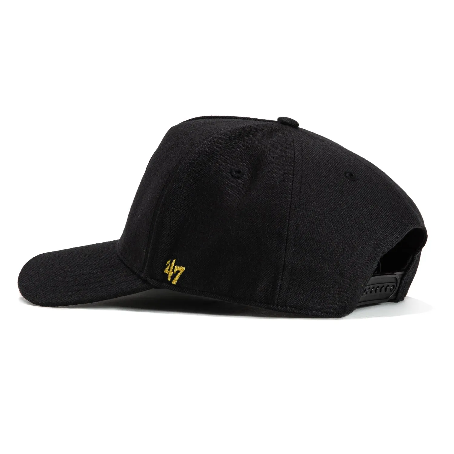47 Brand Kansas City Royals MVP Adjustable Snapback Hat - Black. Metallic Gold