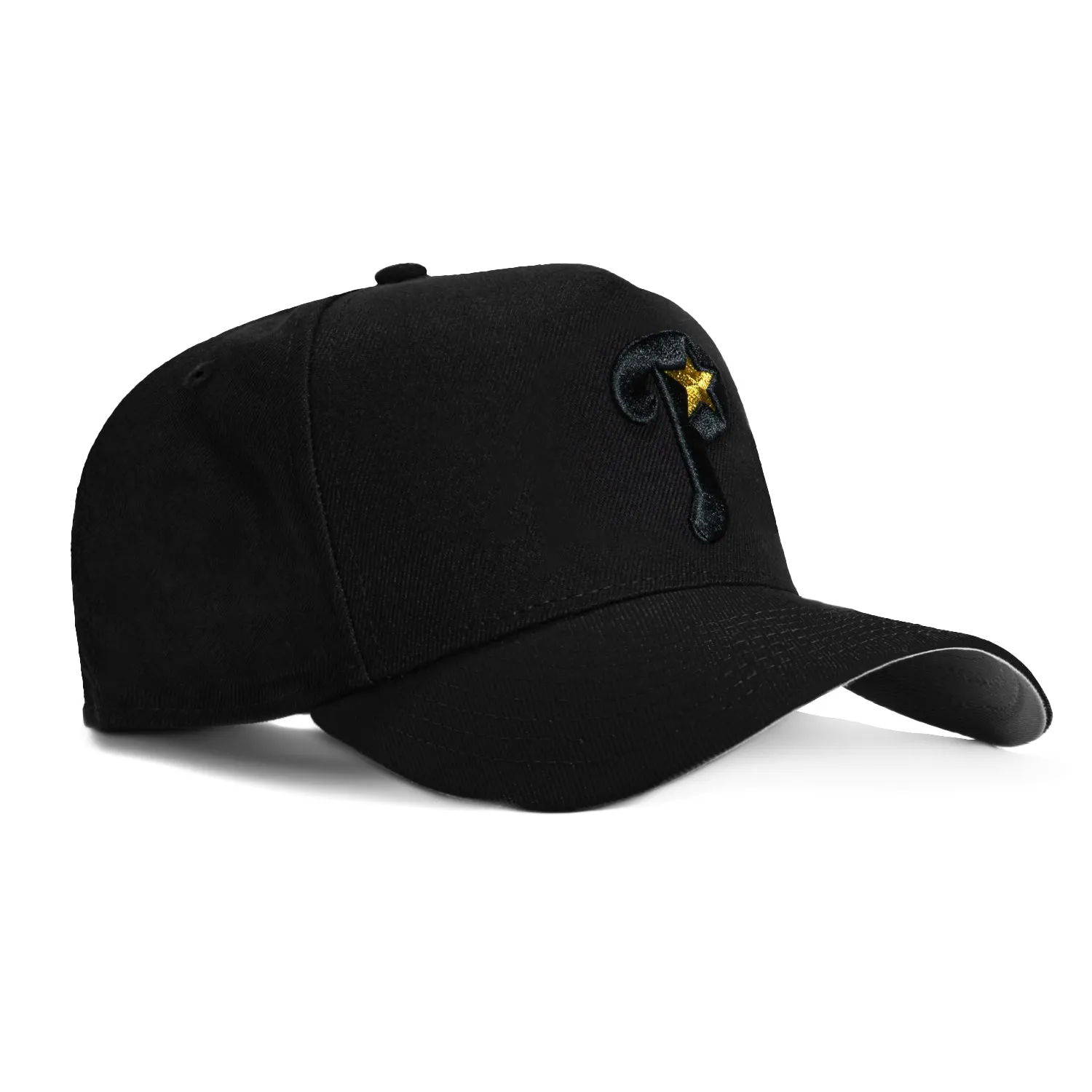 47 Brand Philadelphia Phillies MVP Adjustable Snapback Hat - Black. Metallic Gold