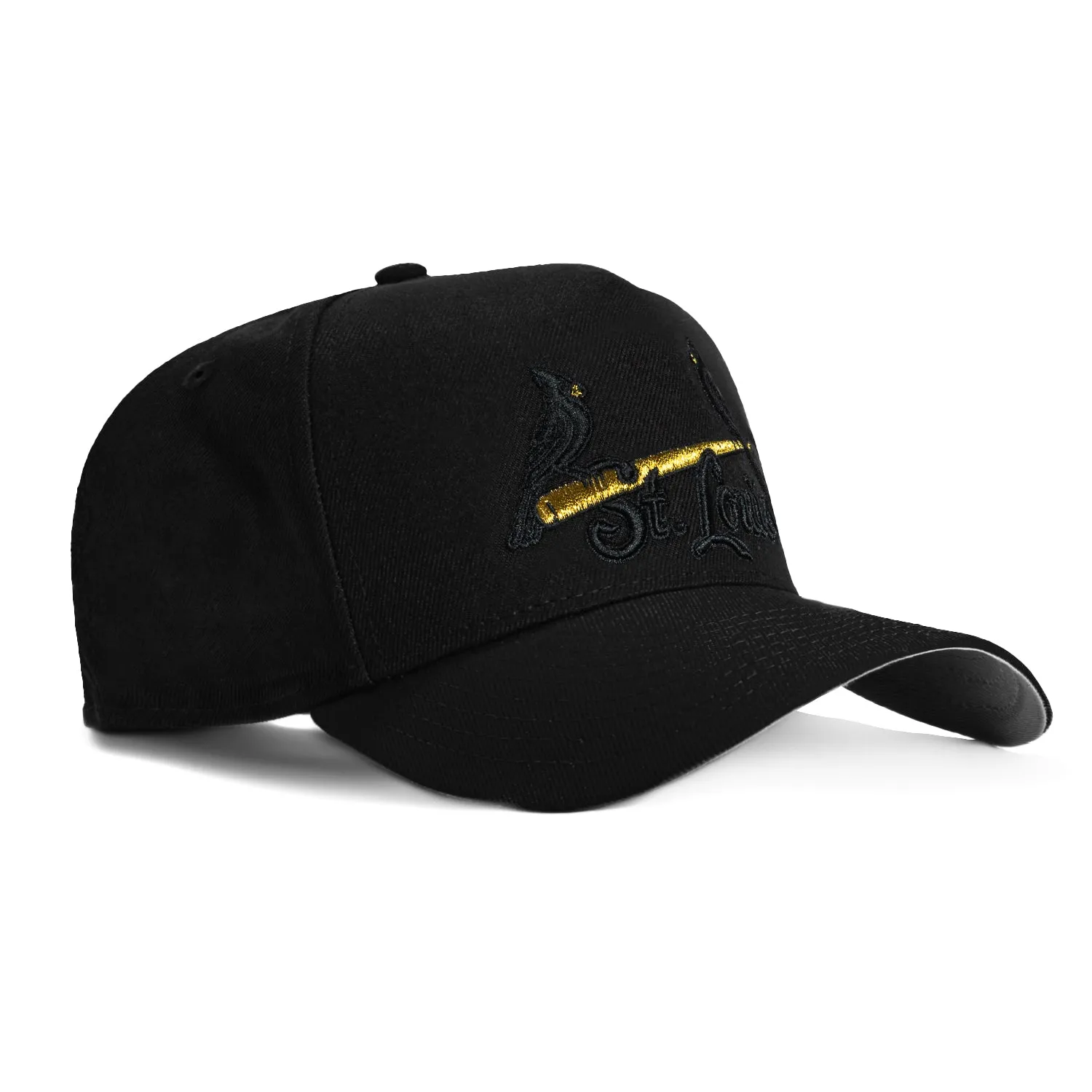 47 Brand St Louis Cardinals MVP Adjustable Snapback Hat - Black. Metallic Gold