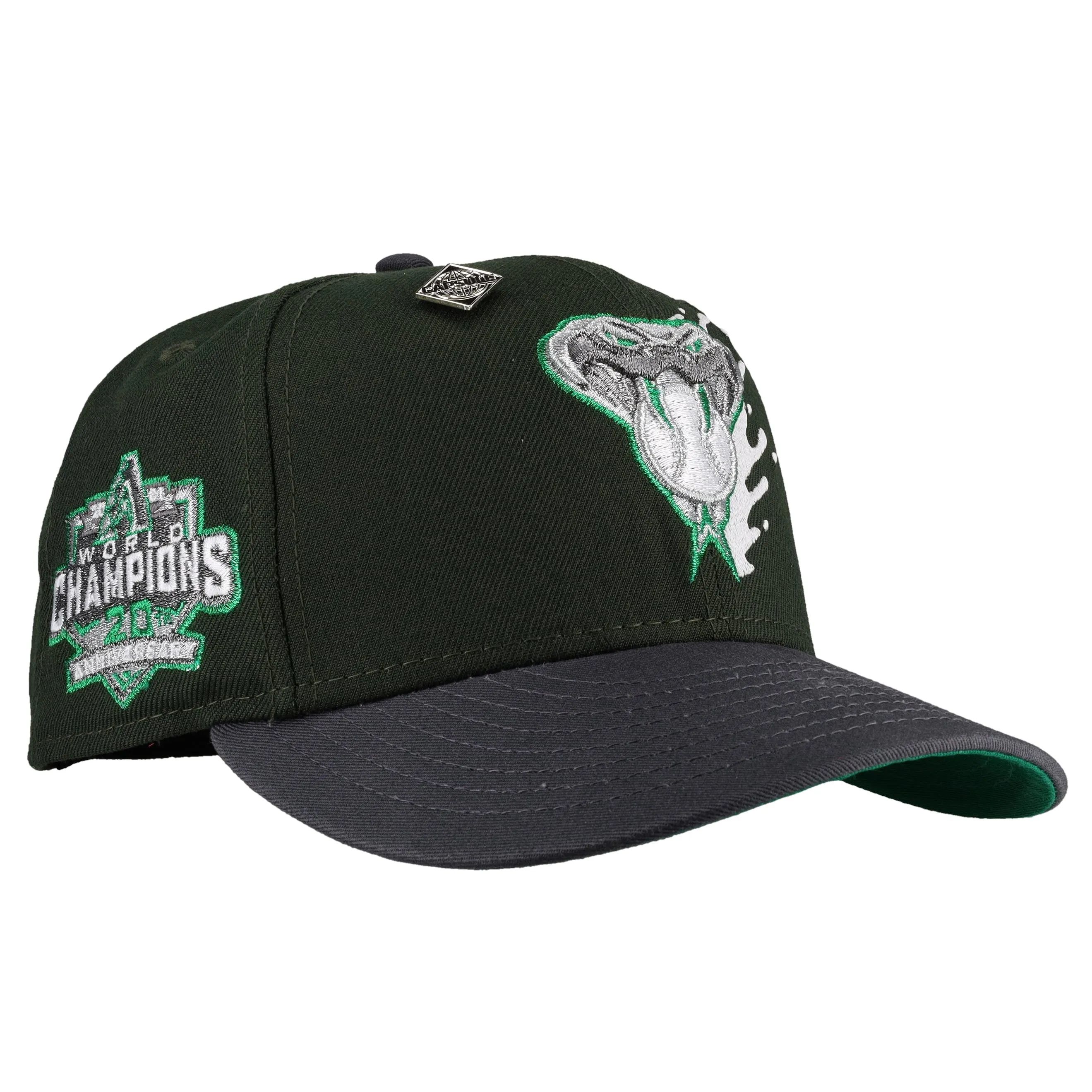 Arizona Diamondbacks 20th Anniversary Green Splatter Metallic 59Fifty Fitted Hat