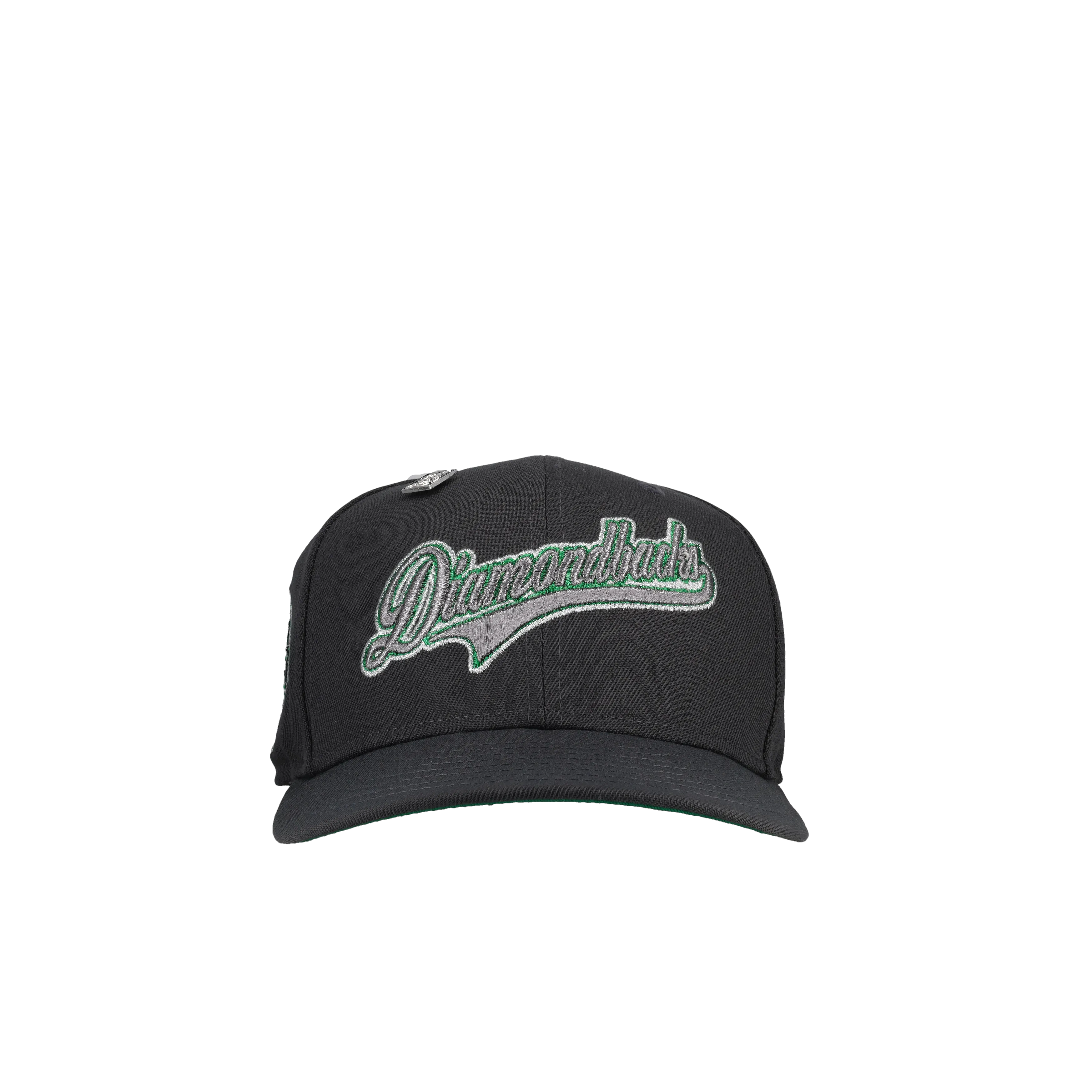 Arizona Diamondbacks Script 25th Anniversary Graphite Metallic 59Fifty Fitted Hat