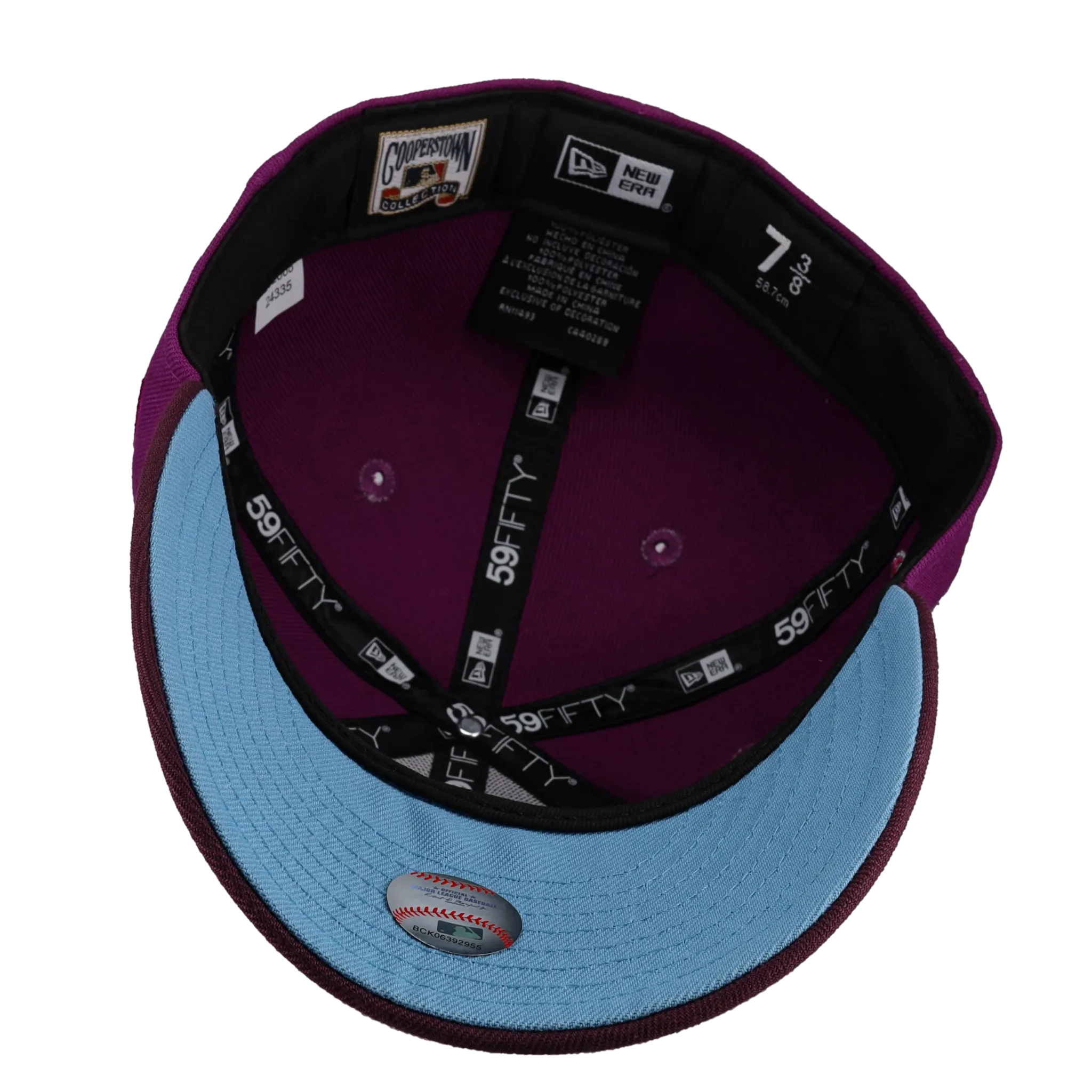 Atlanta Braves 30th Season Metallic Purple/Plum 59Fifty Fitted Hat