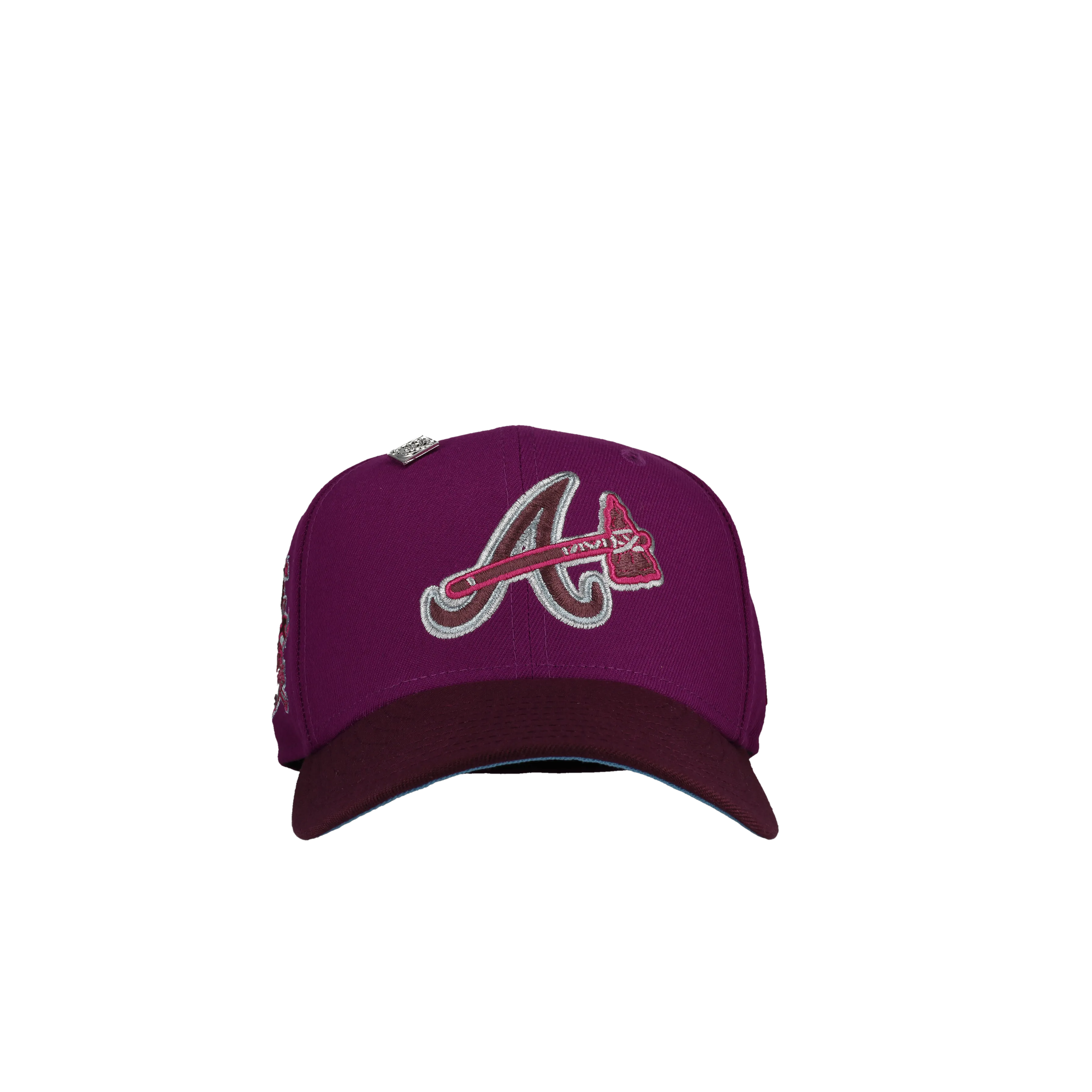 Atlanta Braves 30th Season Metallic Purple/Plum 59Fifty Fitted Hat