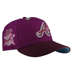 Atlanta Braves 30th Season Metallic Purple/Plum 59Fifty Fitted Hat