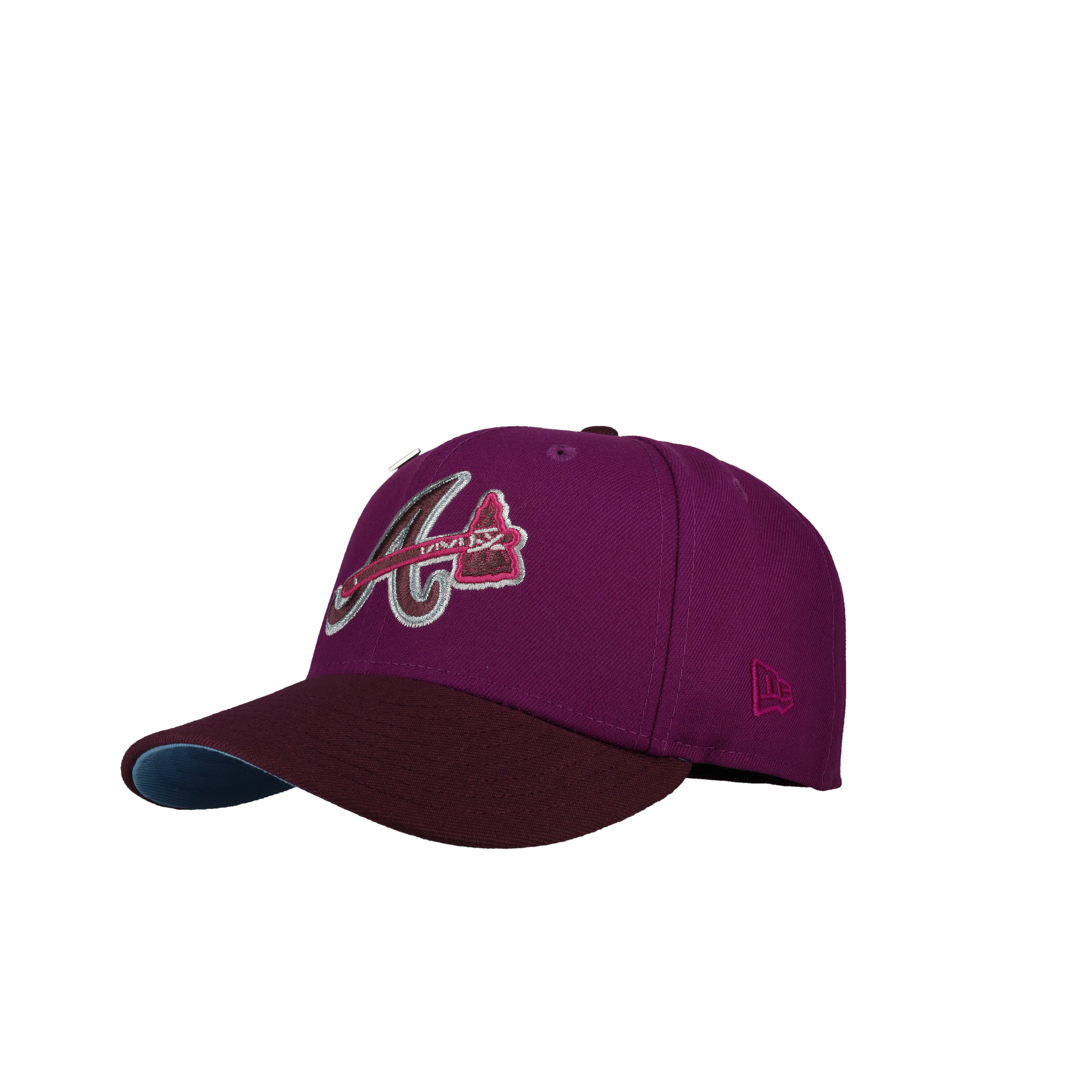 Atlanta Braves 30th Season Metallic Purple/Plum 59Fifty Fitted Hat