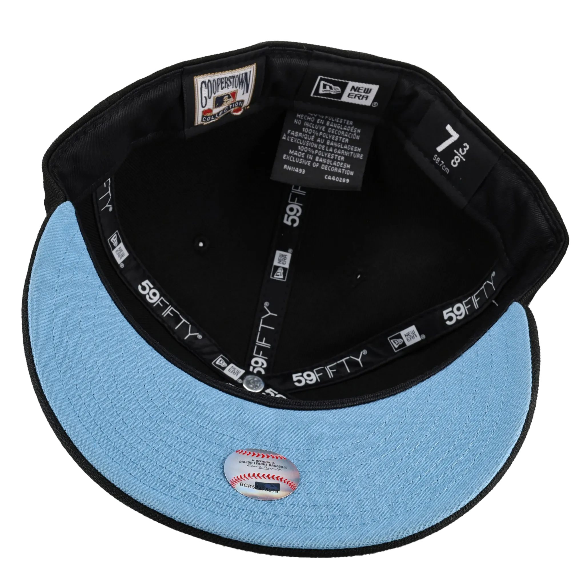 Atlanta Braves Trippy 1999 World Series Metallic Blue 59Fifty Fitted Hat
