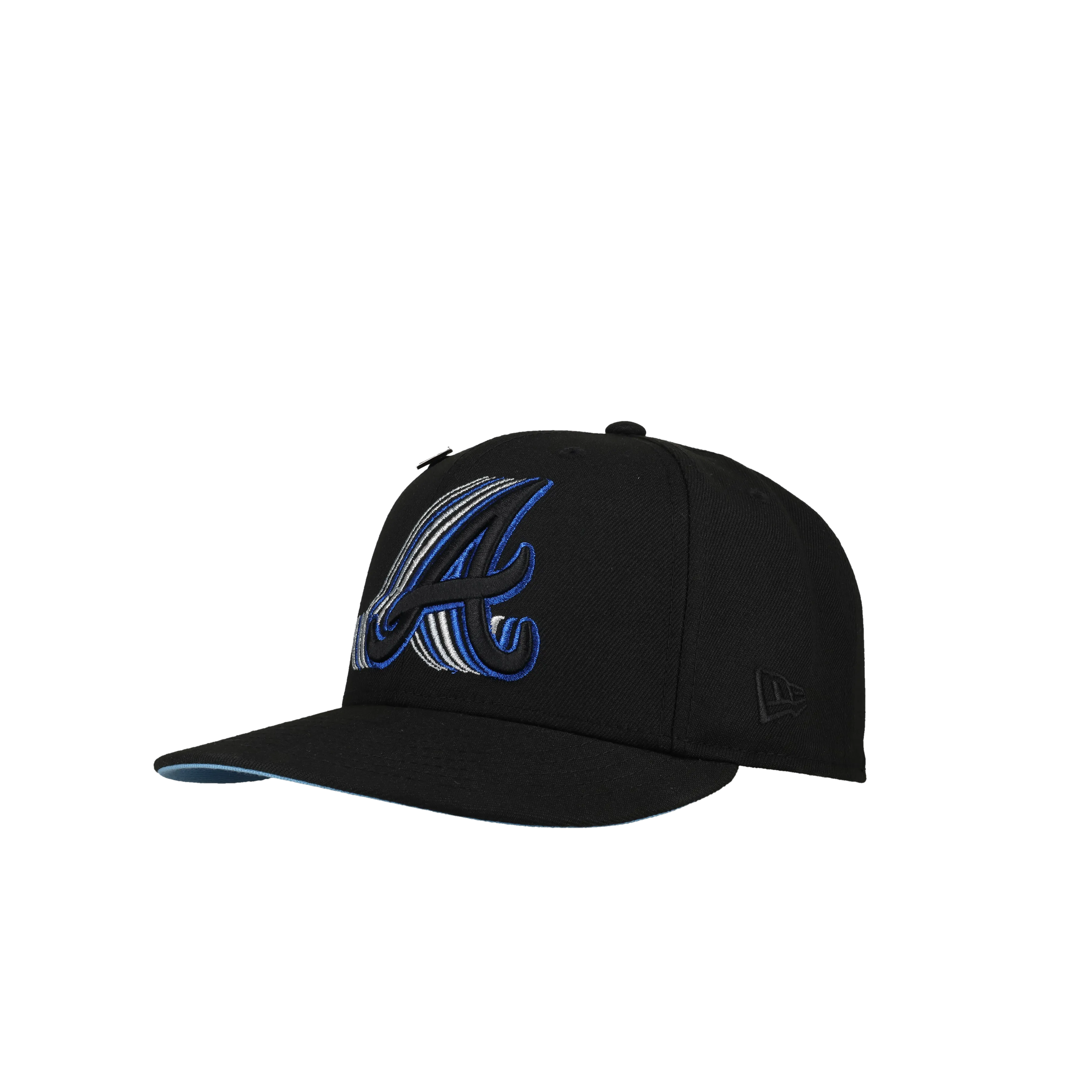 Atlanta Braves Trippy 1999 World Series Metallic Blue 59Fifty Fitted Hat