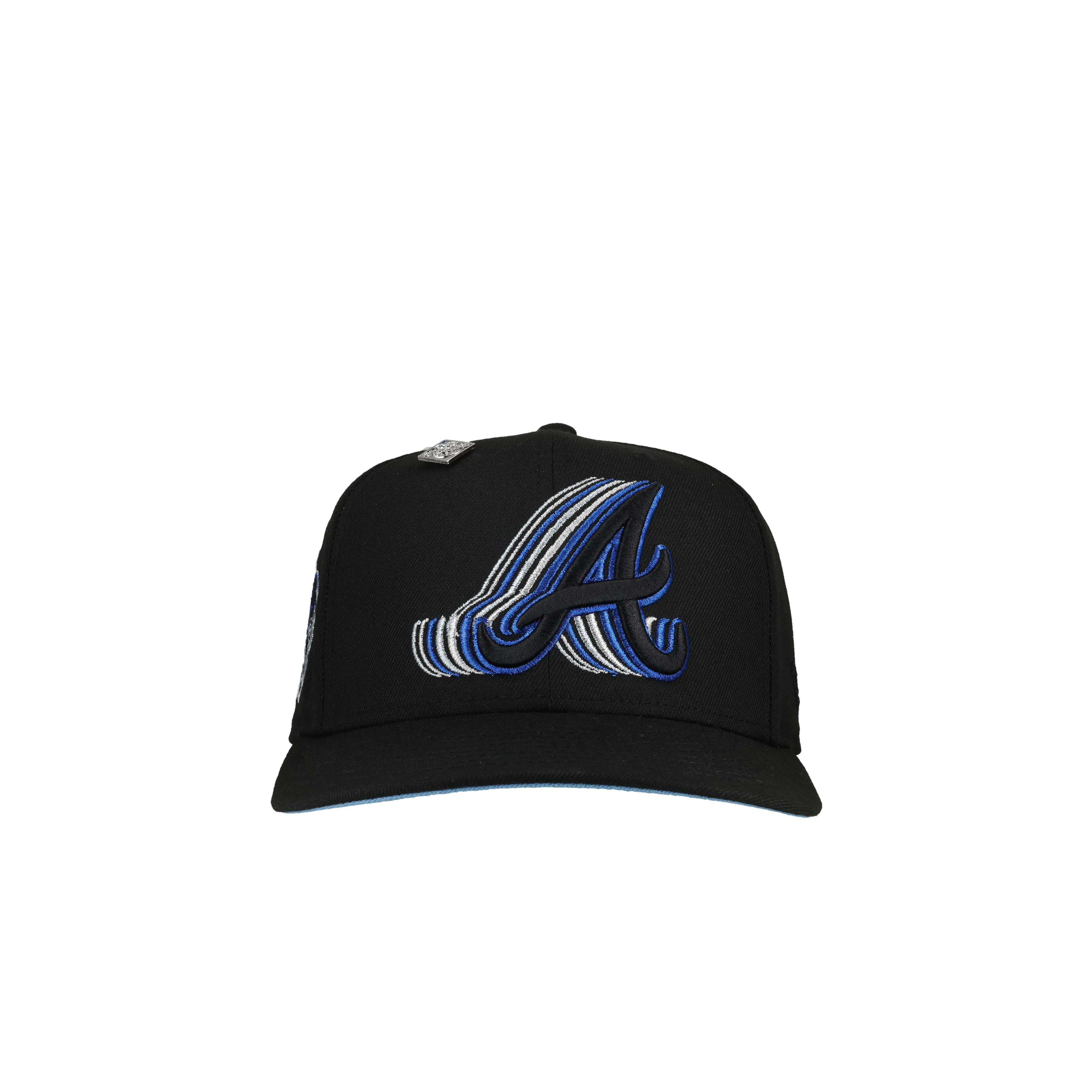 Atlanta Braves Trippy 1999 World Series Metallic Blue 59Fifty Fitted Hat