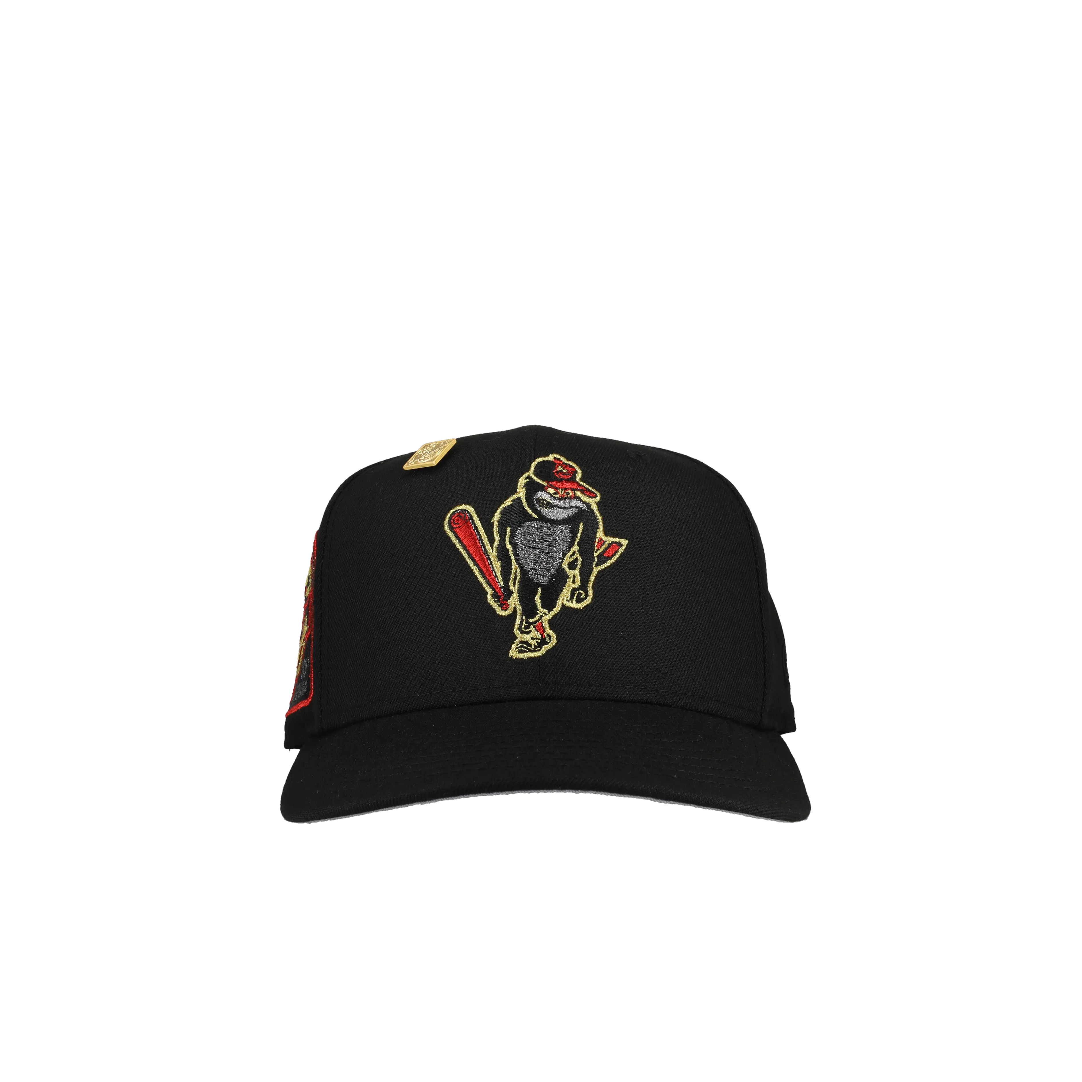 Baltimore Orioles 30th Anniversary Metallic Angry Bird Black 59Fifty Fitted Hat