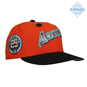 Capsule Hats -  Arizona Diamondbacks 25th Anniversary Orange Gradient Metallic 59Fifty Fitted Hat