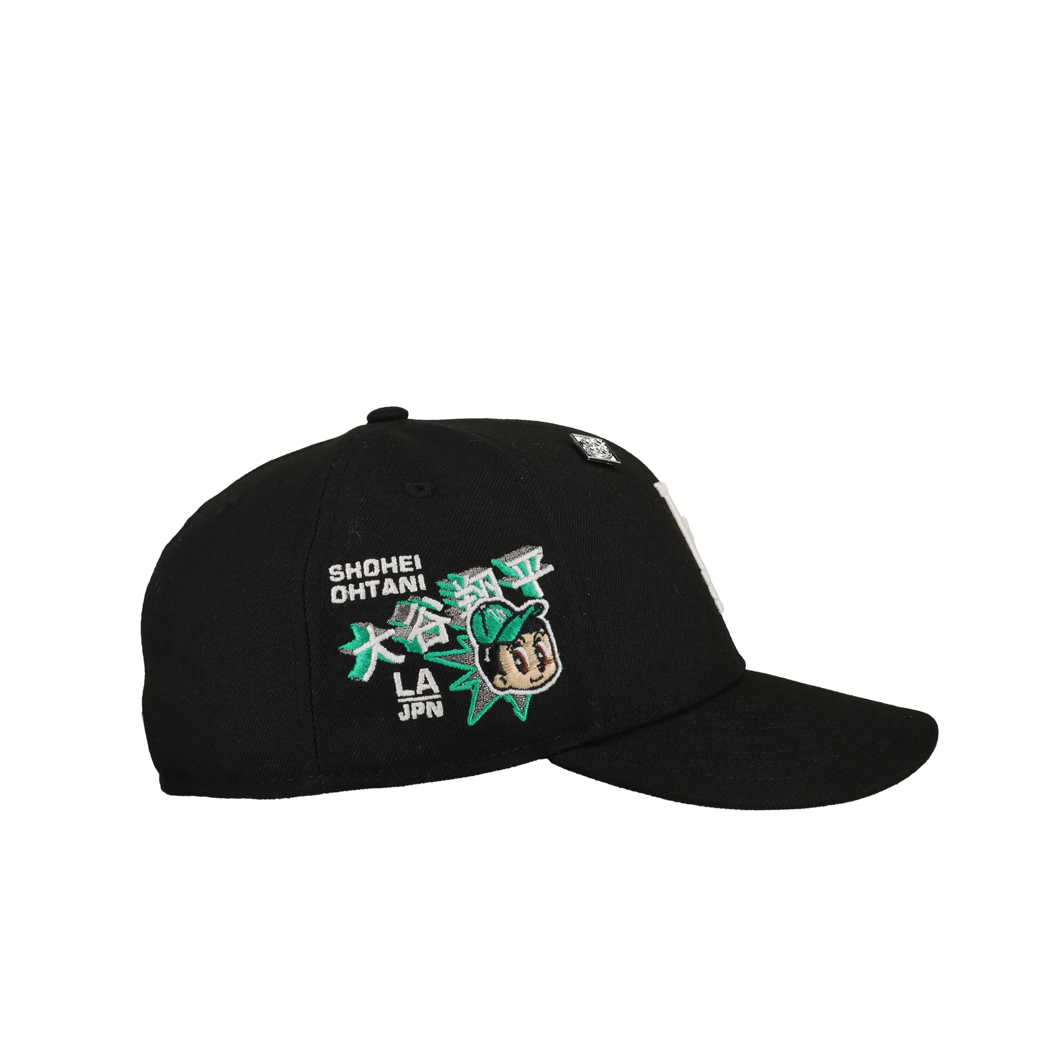 Capsule Hats -  Black/Green Los Angeles Dodgers Shohei GLOWtani Power Pack 59Fifty Fitted Hat