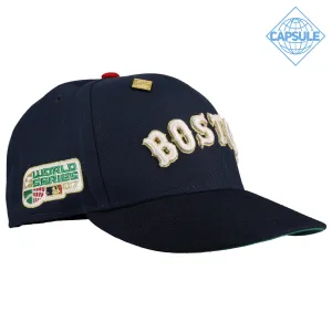 Capsule Hats -  Boston Red Sox 2007 World Series Metallic Navy 2 Tone 59Fifty Fitted Hat