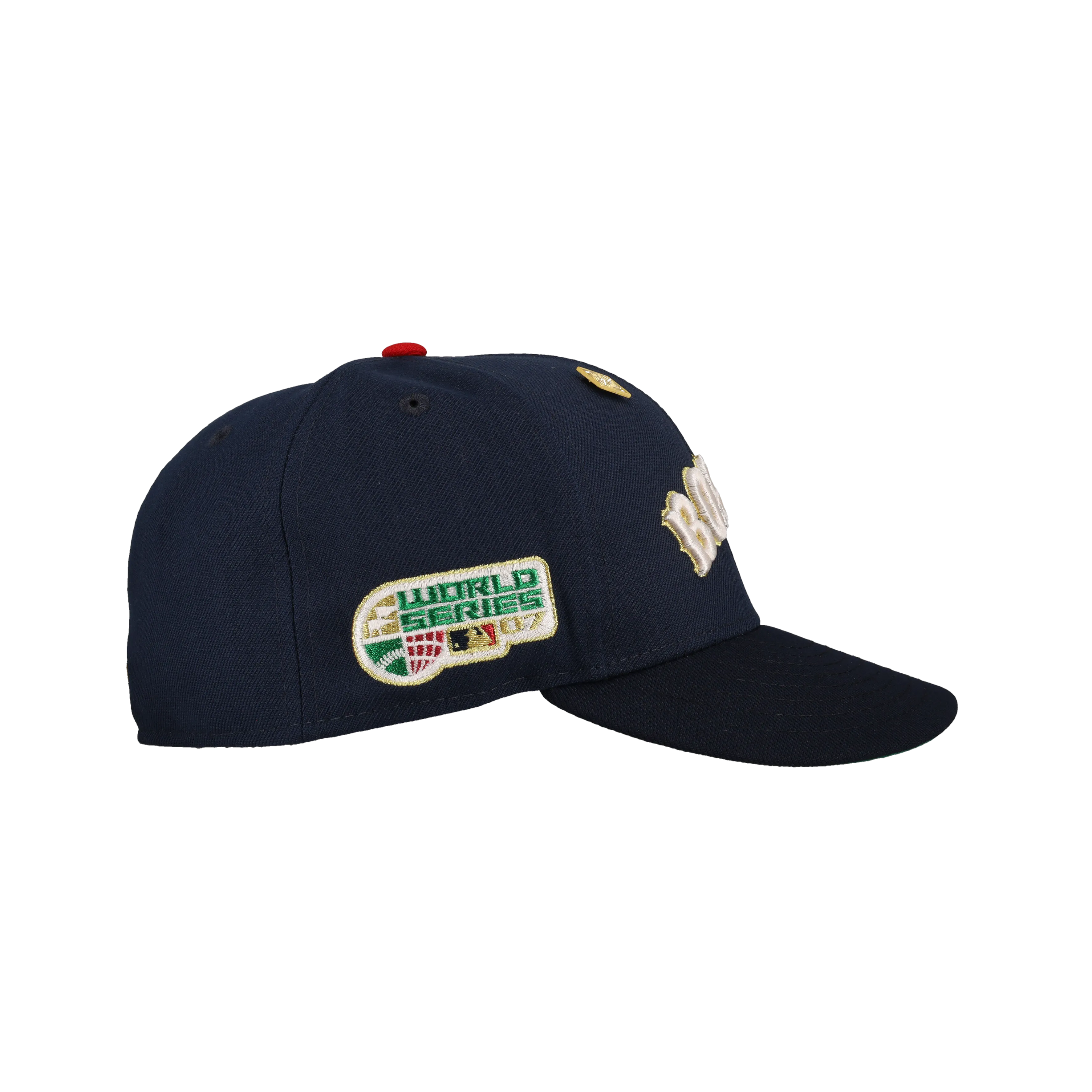 Capsule Hats -  Boston Red Sox 2007 World Series Metallic Navy 2 Tone 59Fifty Fitted Hat