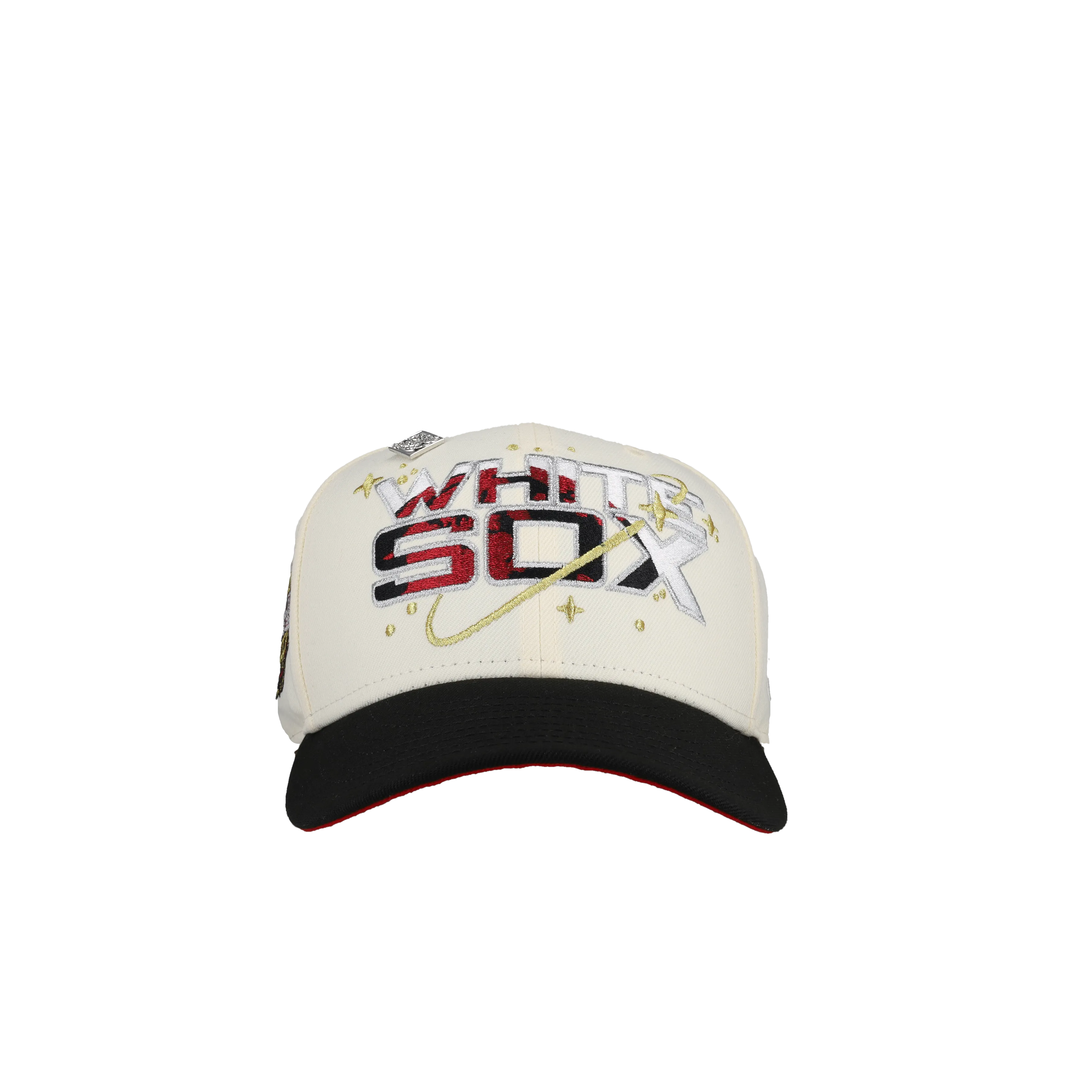 Capsule Hats -  Chicago White Sox 2005 WS Celestial (Chrome/Black) Metallic 59Fifty Fitted Hat