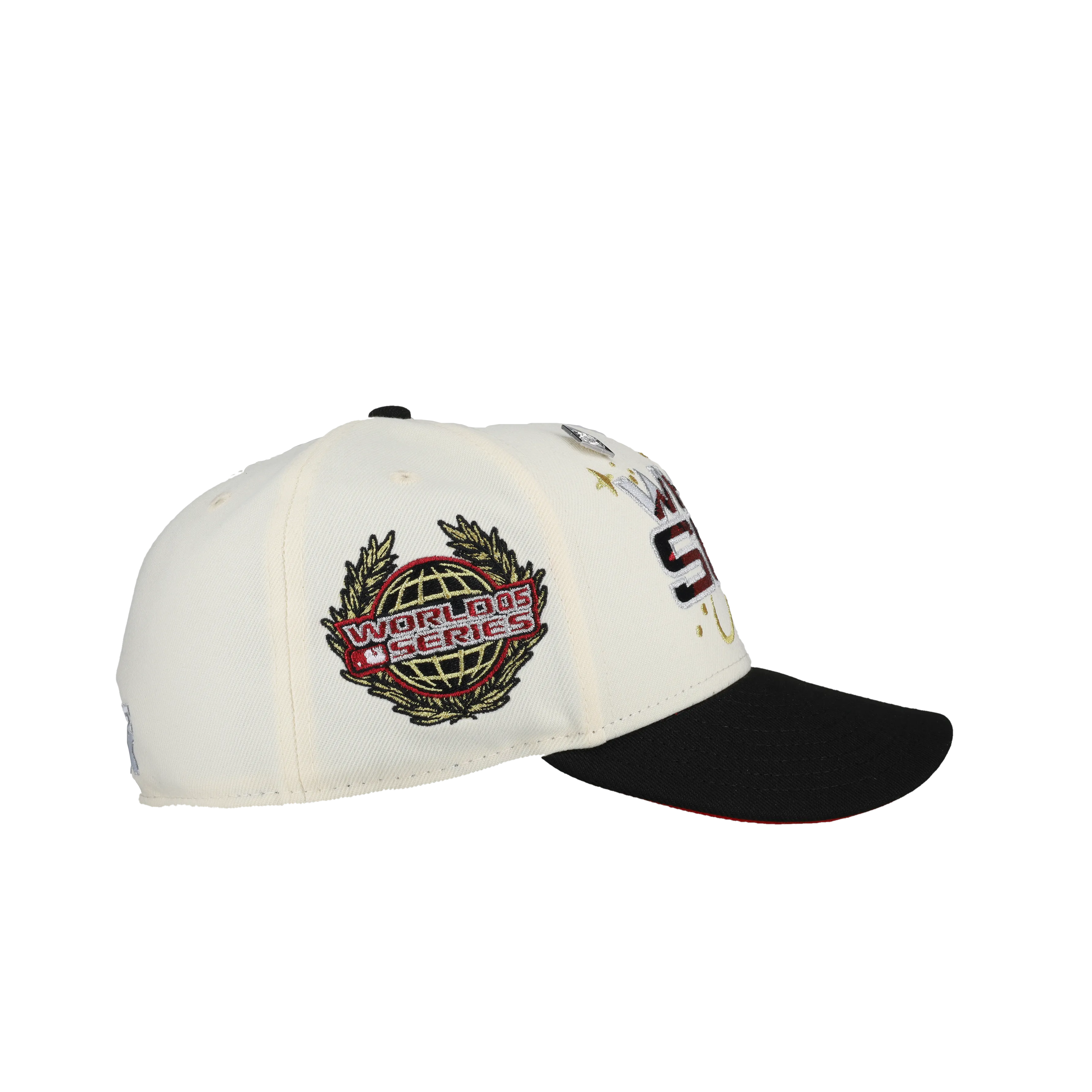 Capsule Hats -  Chicago White Sox 2005 WS Celestial (Chrome/Black) Metallic 59Fifty Fitted Hat