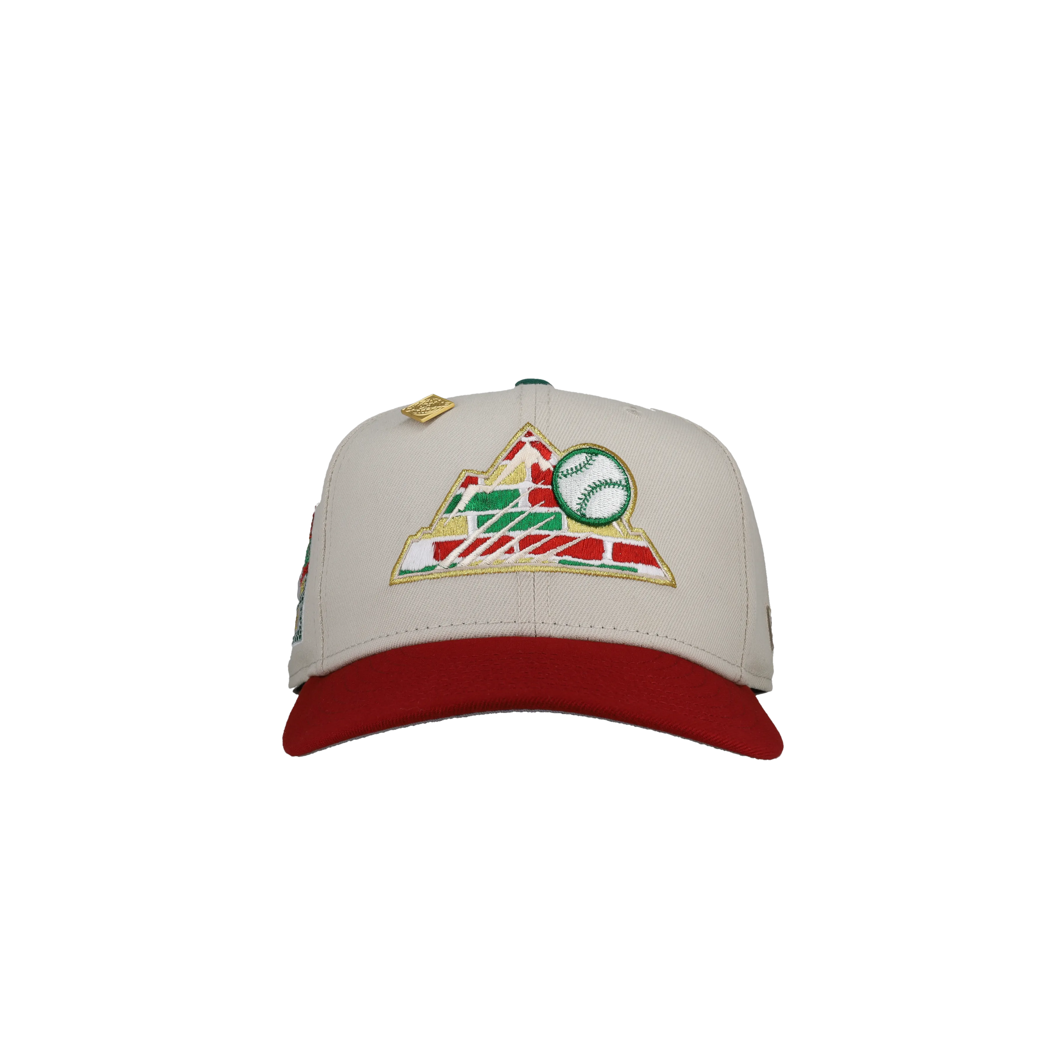 Capsule Hats -  Colorado Rockies Coors Field 1995 Metallic Christmas Bricks 59Fifty Fitted Hat