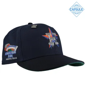 Capsule Hats -  Houston Astros Drip Star 2 Tone Navy Metallic Minute Made Park 59Fifty Fitted Hat