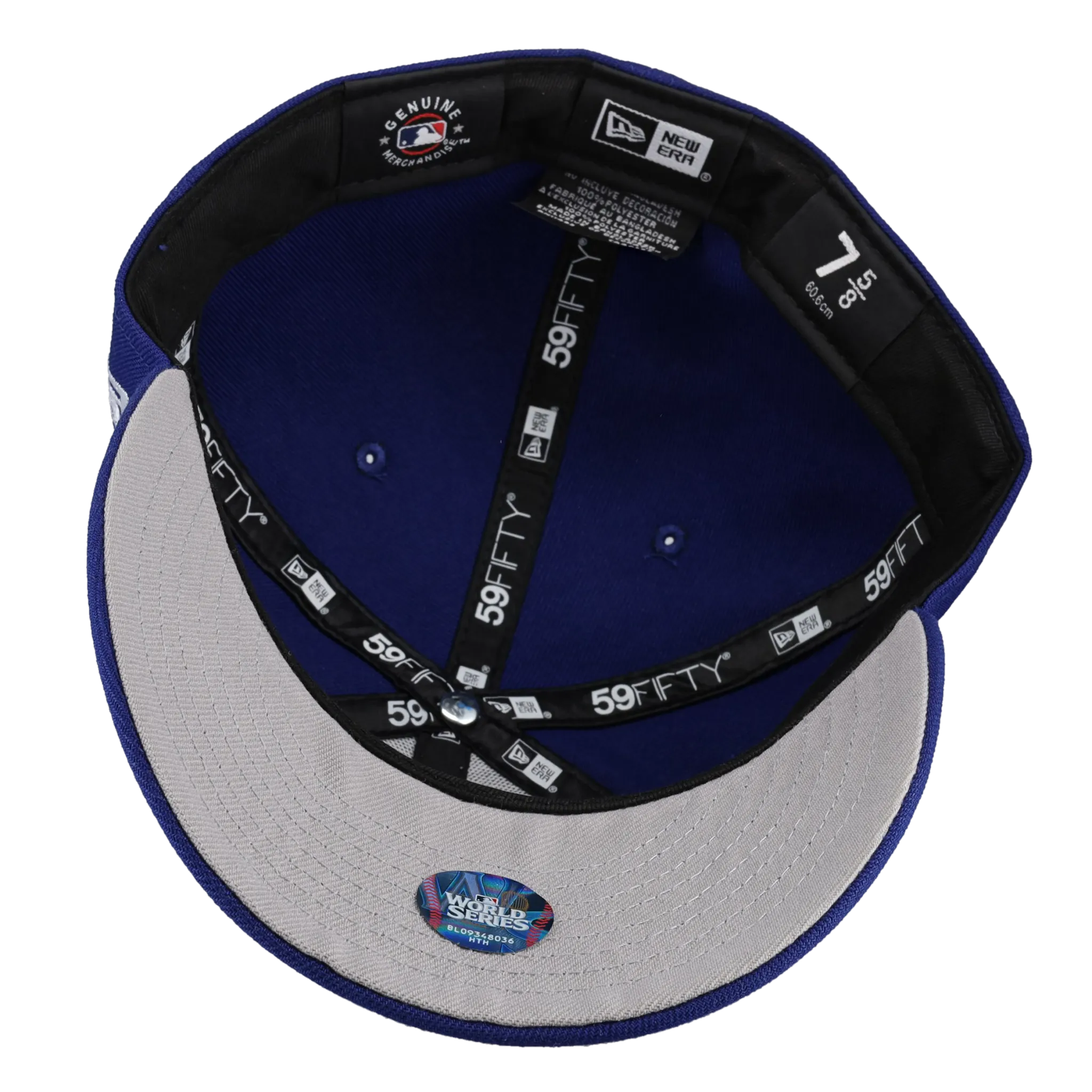 Capsule Hats -  Los Angeles Dodgers 2024 World Series Trophy Blue/Grey 59Fifty Fitted Hat