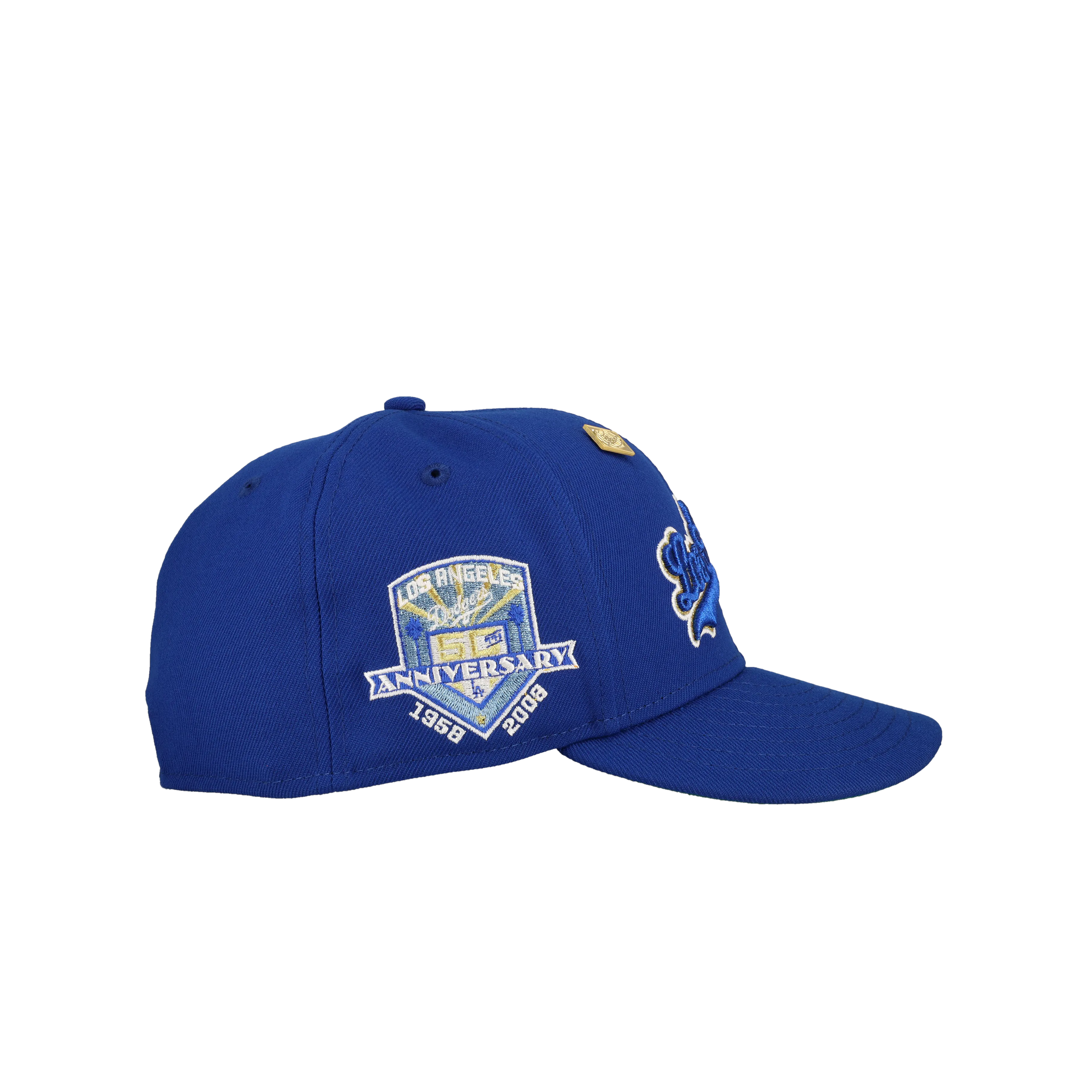 Capsule Hats -  Los Angeles Dodgers Royal 50th Season Metallic 59Fifty Fitted Hat
