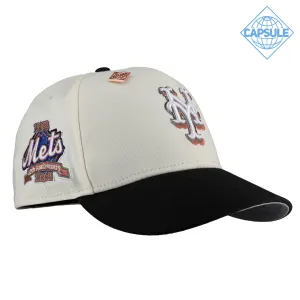 Capsule Hats -  New York Mets 40th Anniversary Off White Metallic 59Fifty Fitted Hat