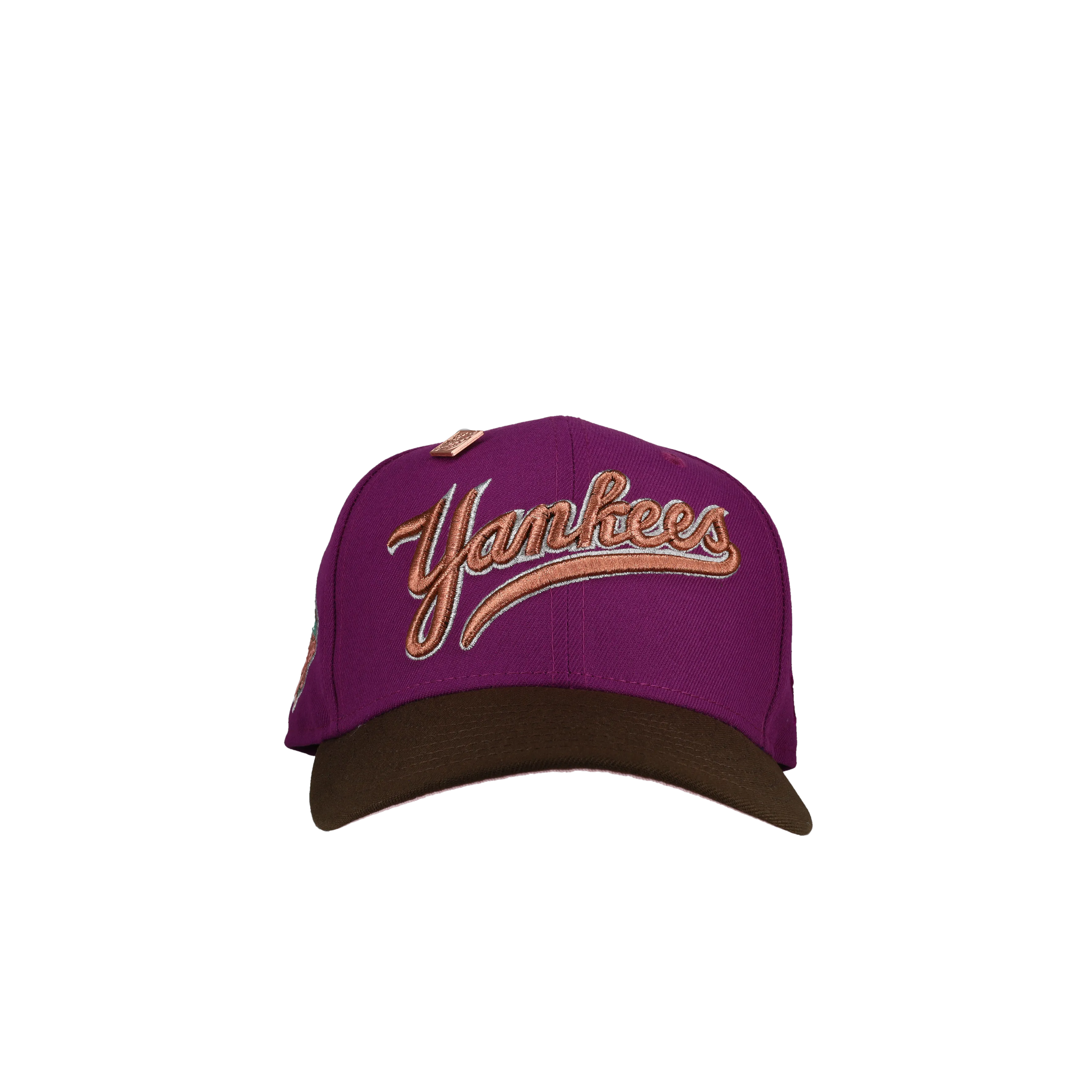 Capsule Hats -  New York Yankees 1999 World Series Script Metallic (Purple) 59Fifty Fitted Hat