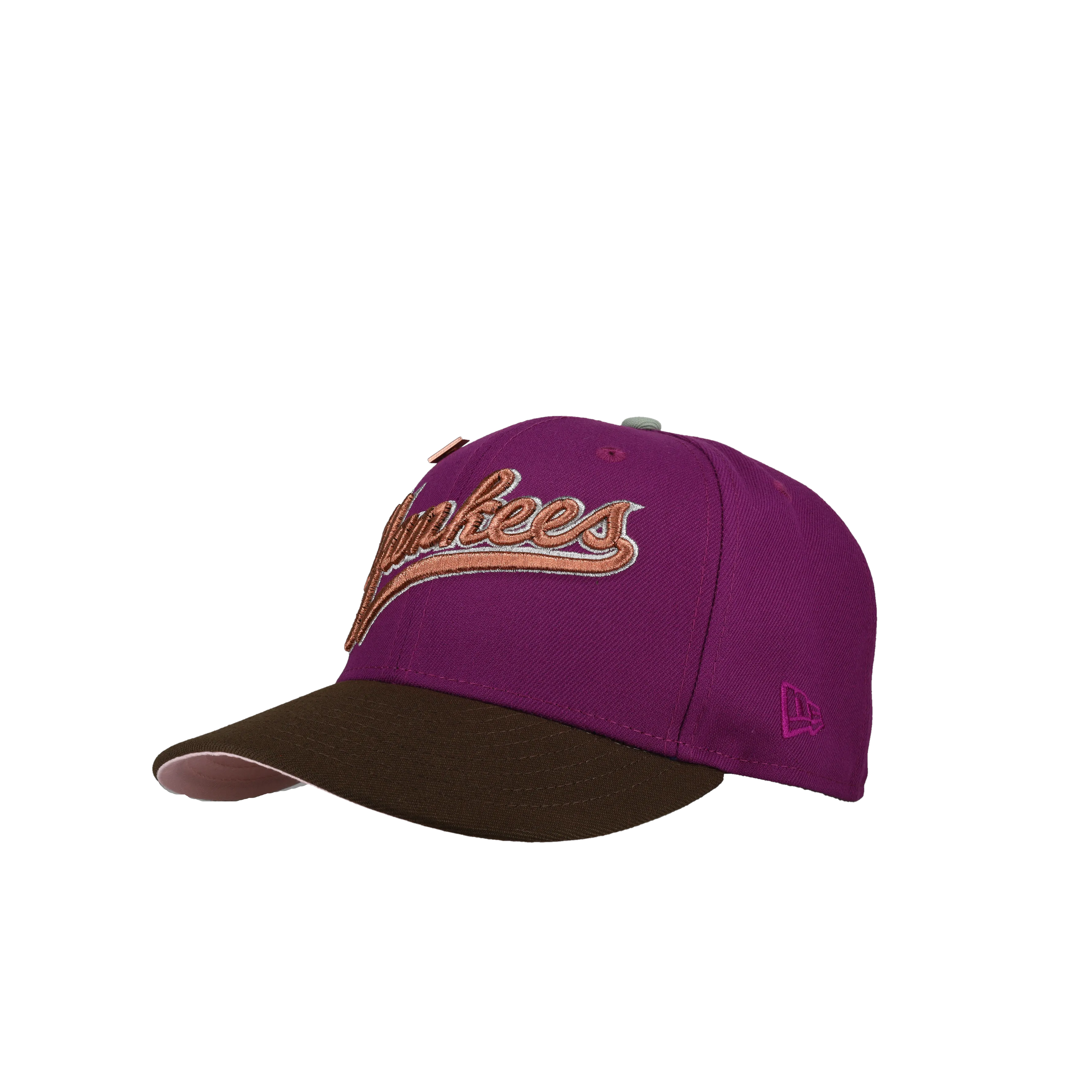 Capsule Hats -  New York Yankees 1999 World Series Script Metallic (Purple) 59Fifty Fitted Hat