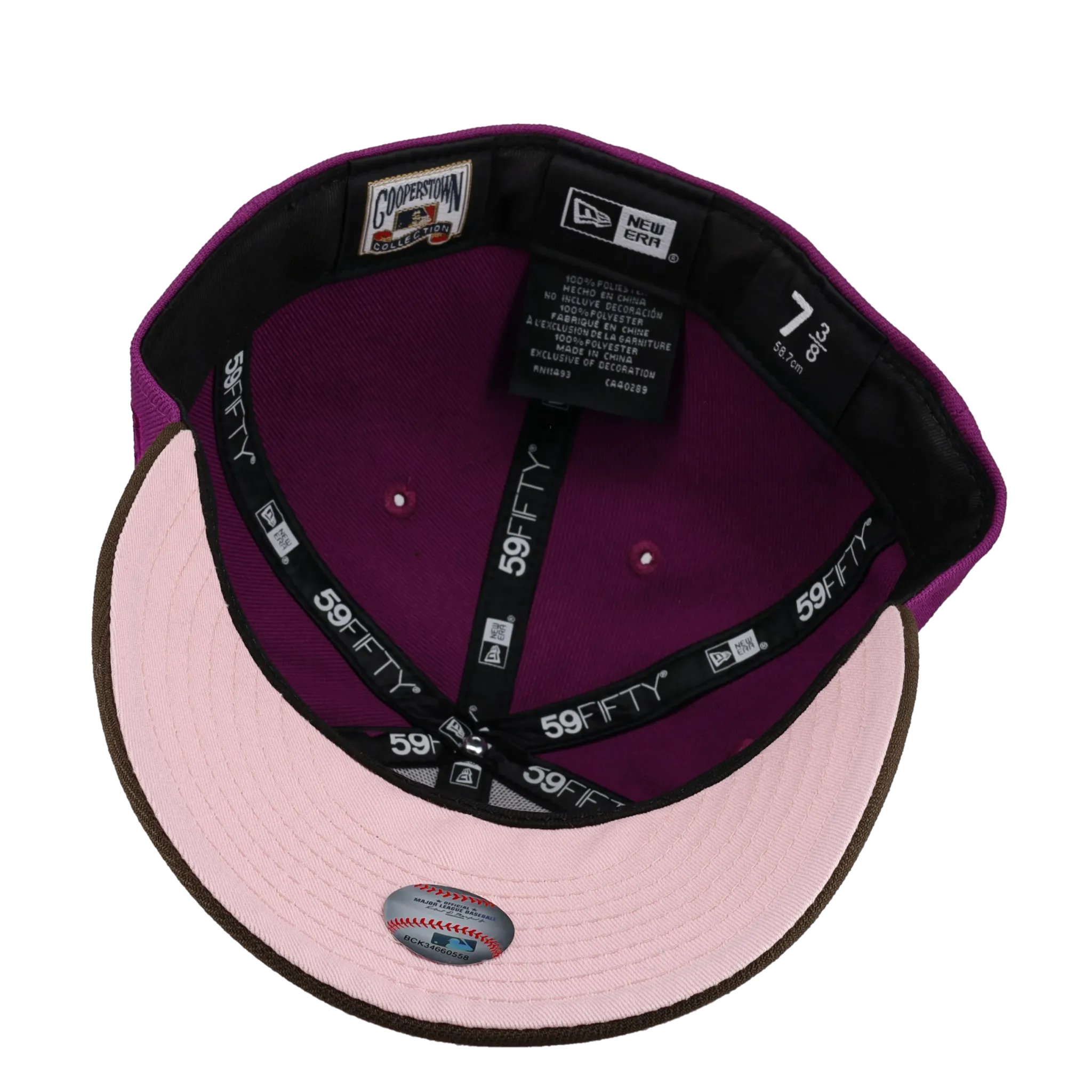 Capsule Hats -  New York Yankees 1999 World Series Script Metallic (Purple) 59Fifty Fitted Hat