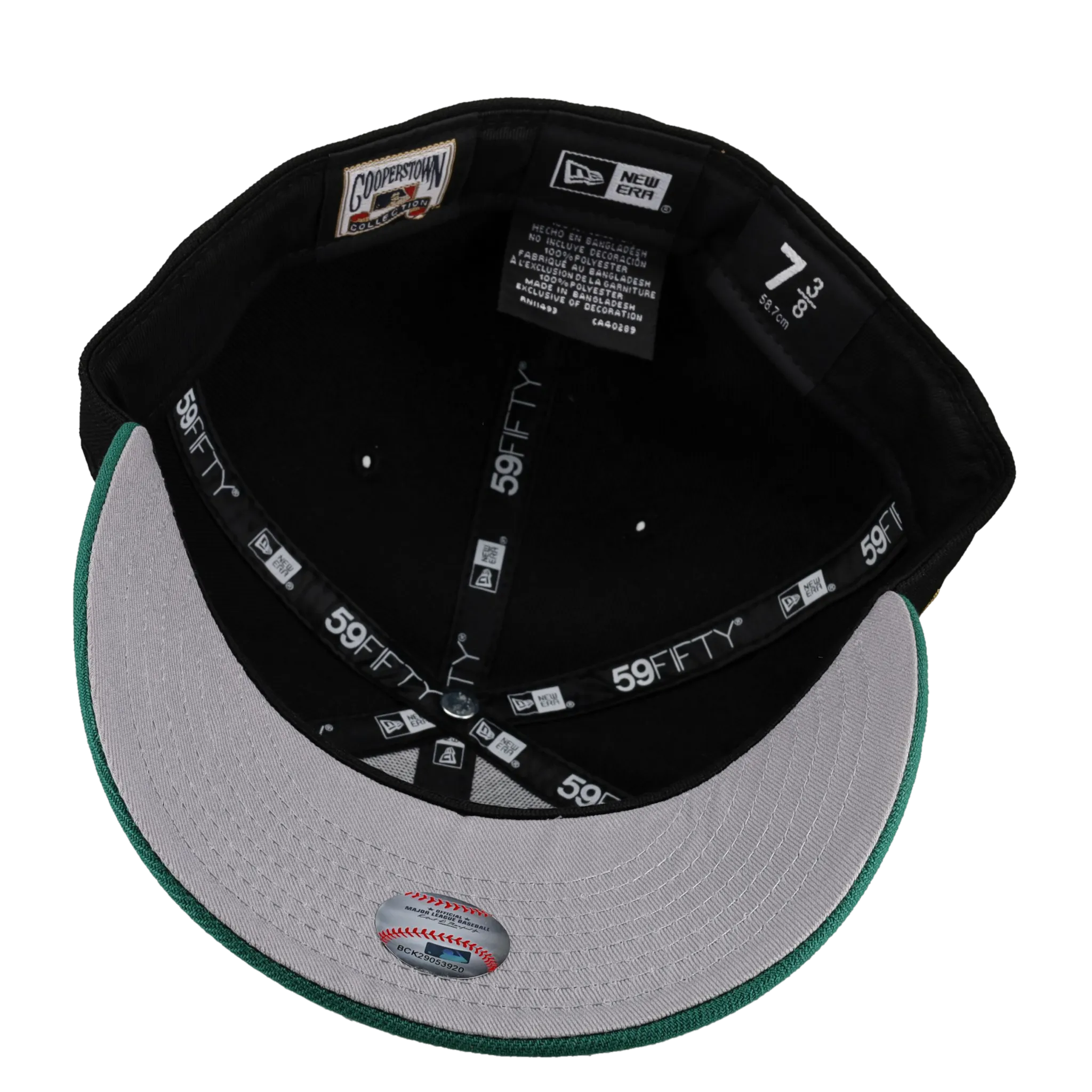 Capsule Hats -  New York Yankees 1999 WS Metallic Script Black/Green/Gold 59Fifty Fitted Hat