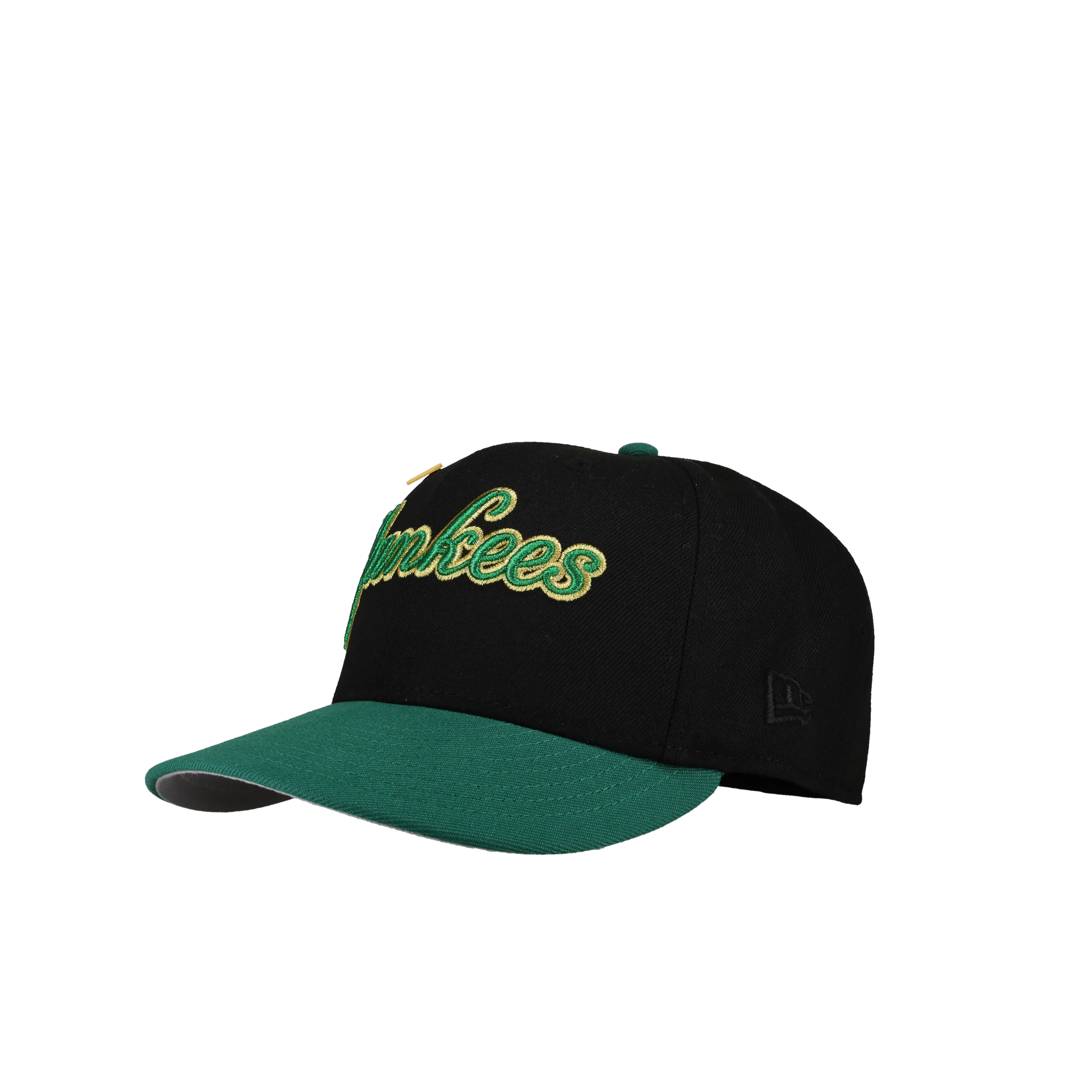 Capsule Hats -  New York Yankees 1999 WS Metallic Script Black/Green/Gold 59Fifty Fitted Hat