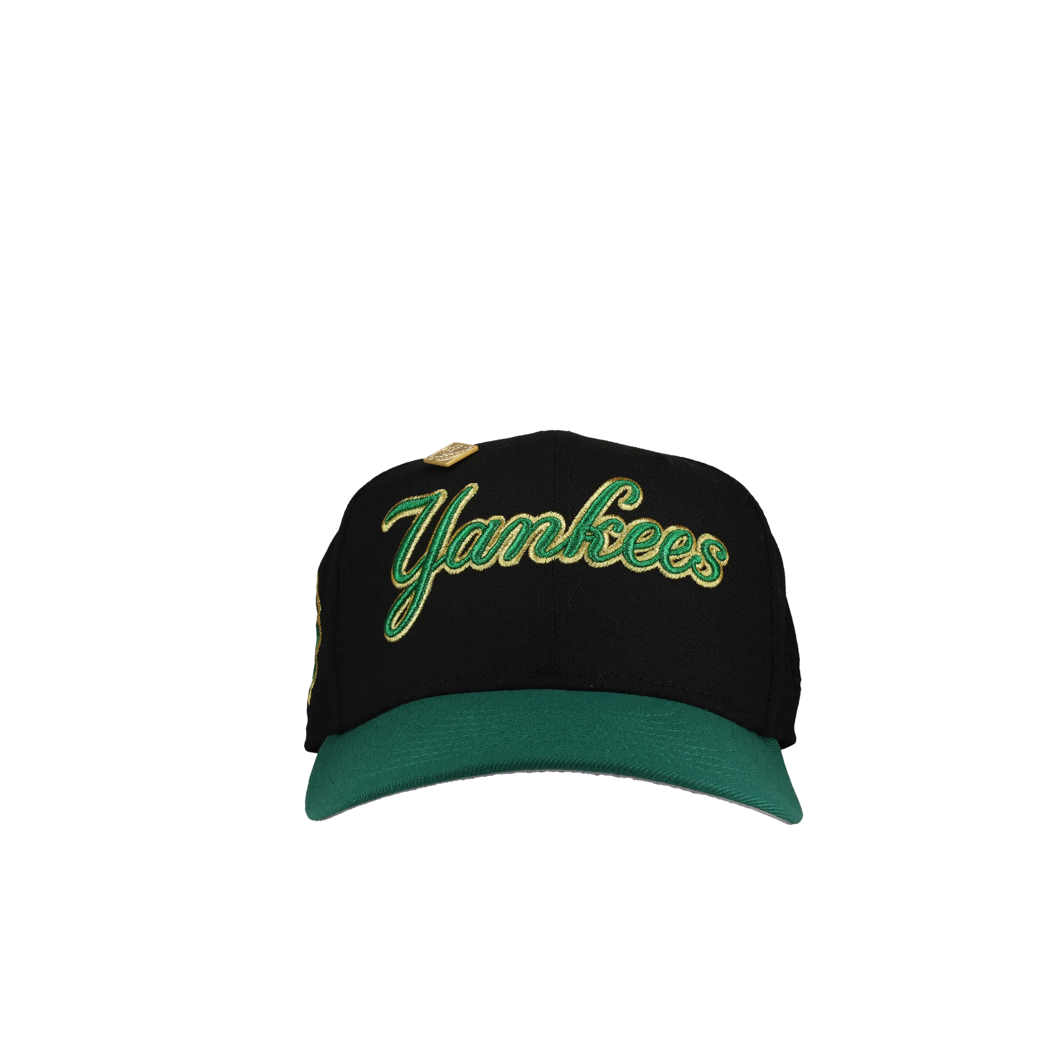 Capsule Hats -  New York Yankees 1999 WS Metallic Script Black/Green/Gold 59Fifty Fitted Hat