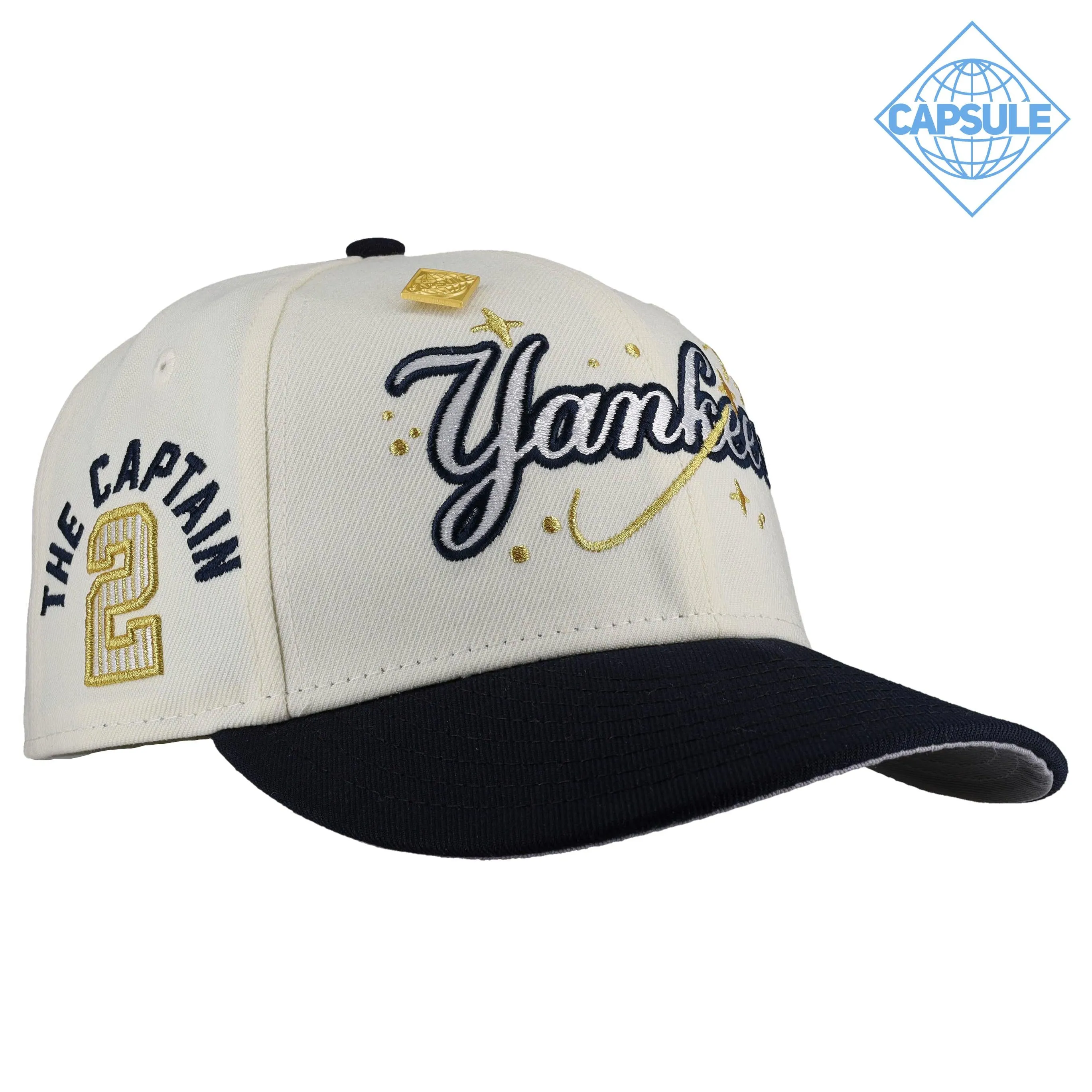 Capsule Hats -  New York Yankees Celestial The Captain Metallic 59Fifty Fitted Hat