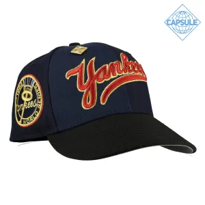 Capsule Hats -  New York Yankees Navy Pinwheel 1962 World Series Patch 59Fifty Fitted Hat