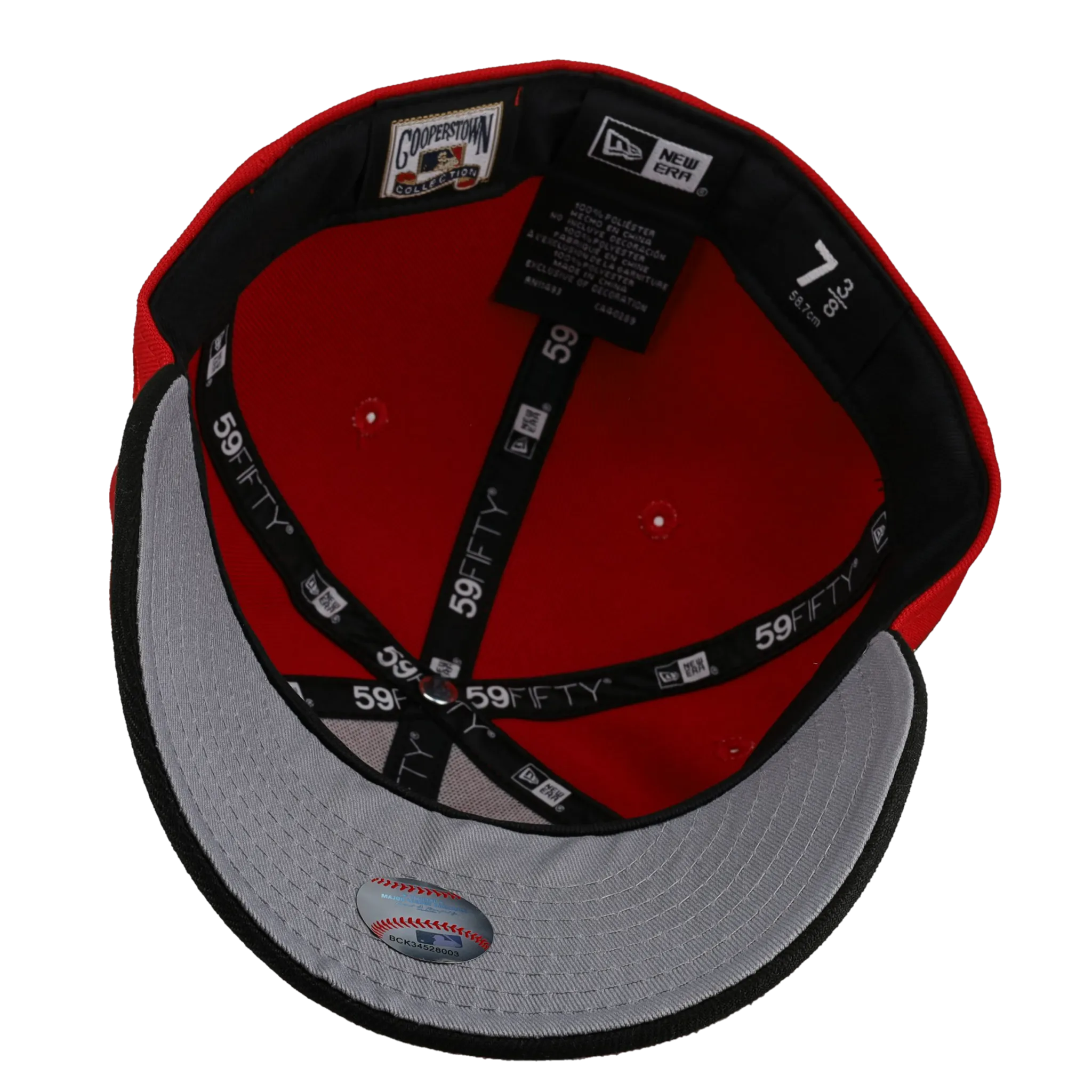 Capsule Hats -  Texas Rangers Celestial Red/Black 2020 Inaugural Metallic 59Fifty Fitted Hat