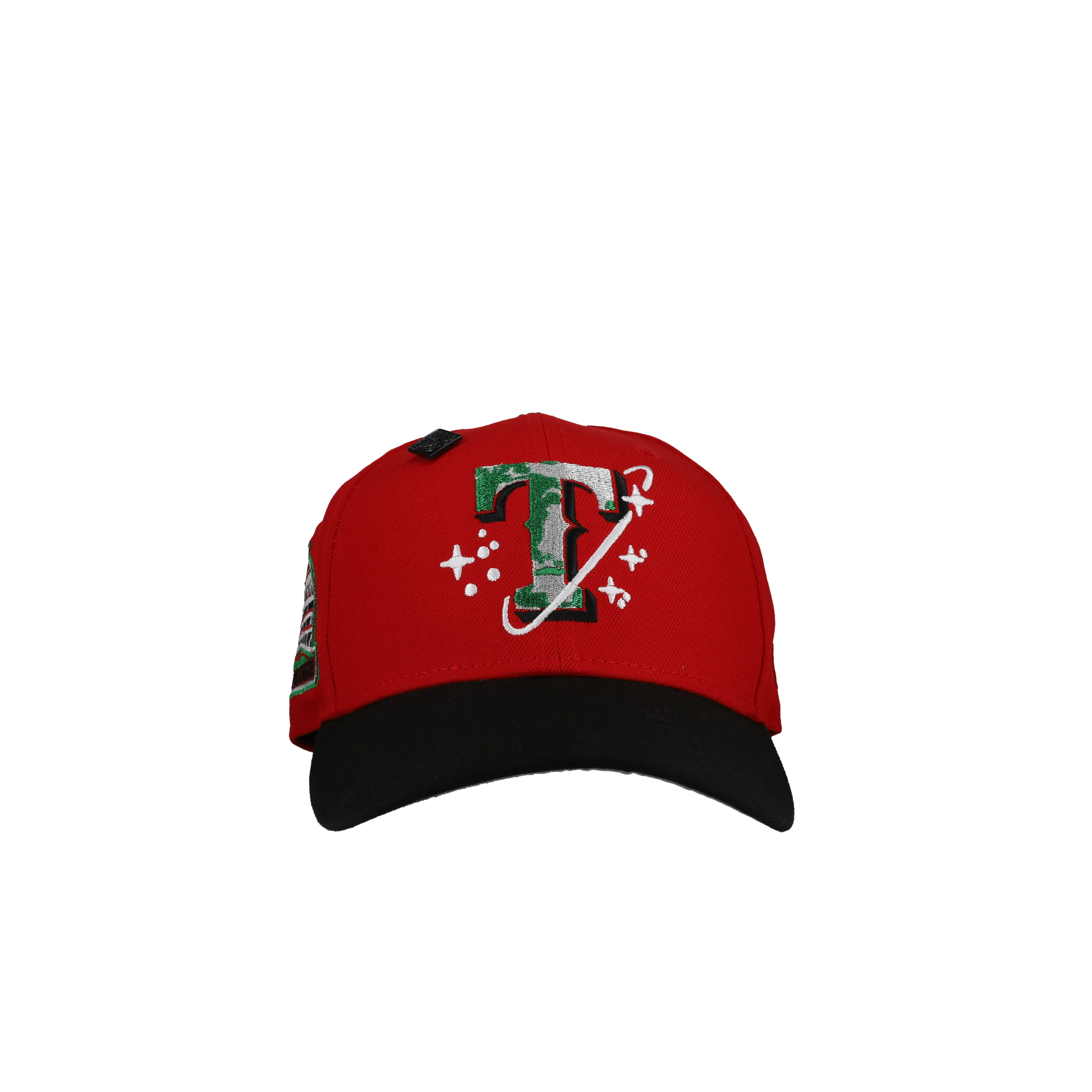 Capsule Hats -  Texas Rangers Celestial Red/Black 2020 Inaugural Metallic 59Fifty Fitted Hat