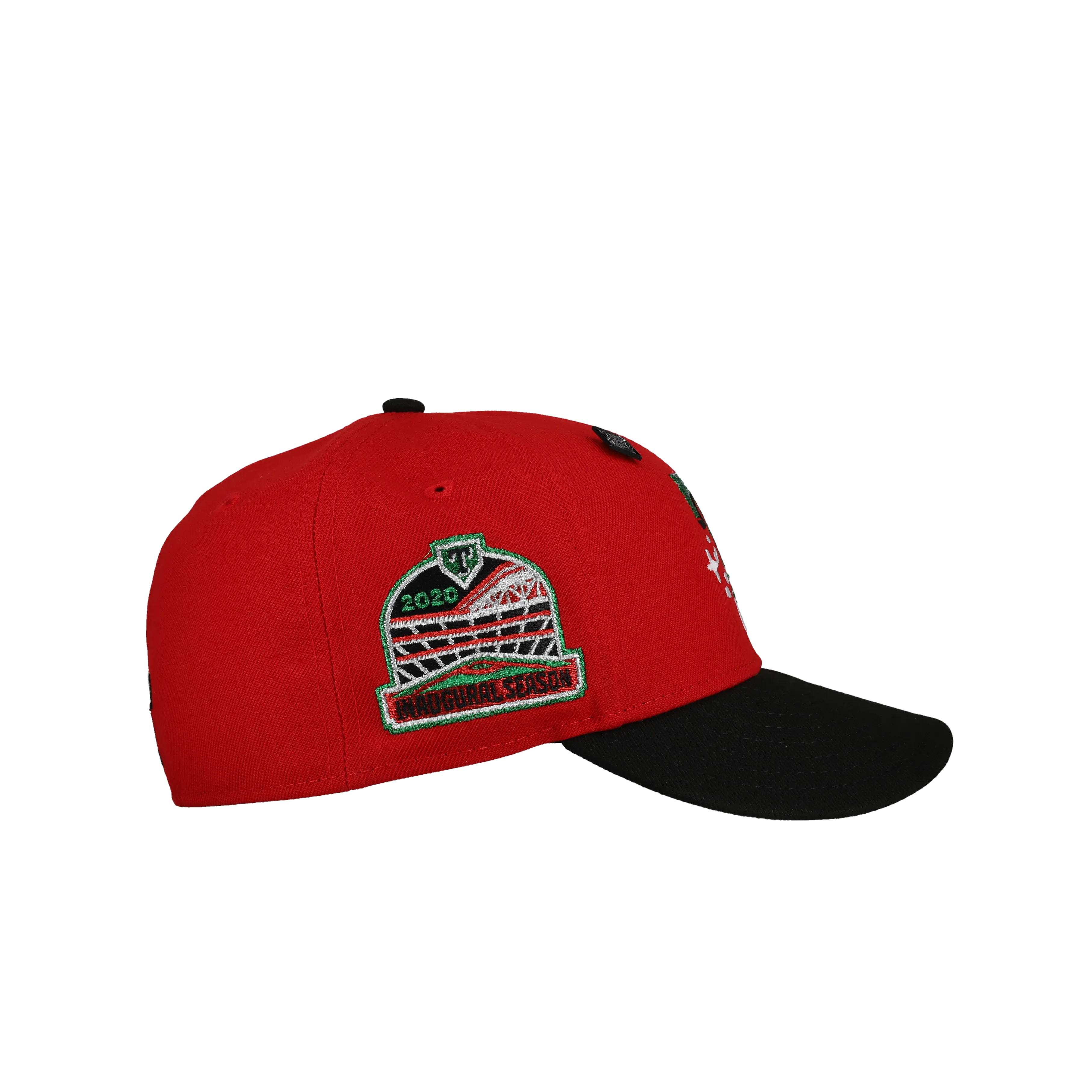 Capsule Hats -  Texas Rangers Celestial Red/Black 2020 Inaugural Metallic 59Fifty Fitted Hat
