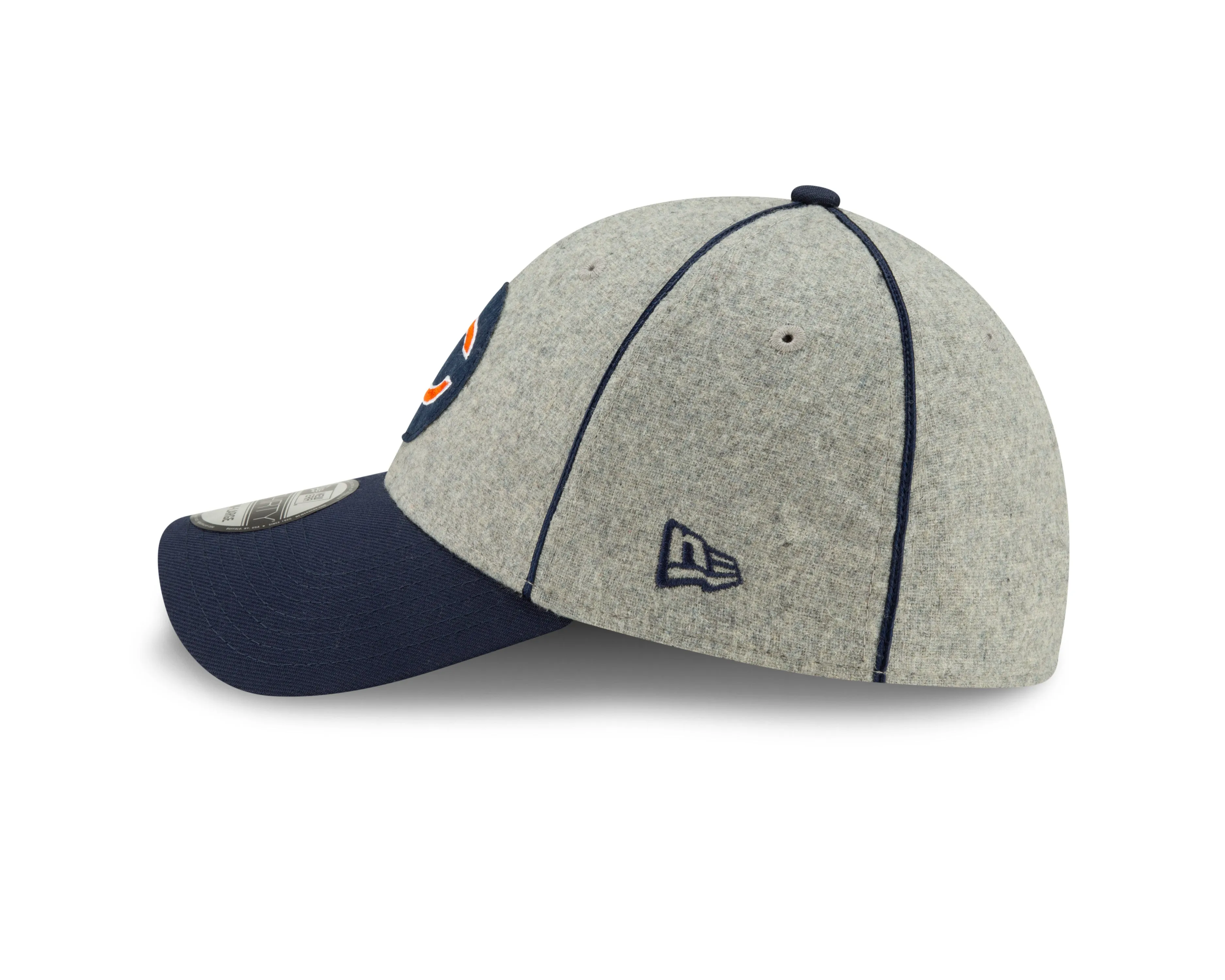 Chicago Bears 2019 Established Collection Sideline 1920 Home "C" Logo Gray/Navy 39THIRTY Flex Hat