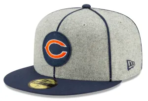Chicago Bears Established 2019 On Field 1920 Sideline "C" Logo Home 59FIFTY Fitted Hat