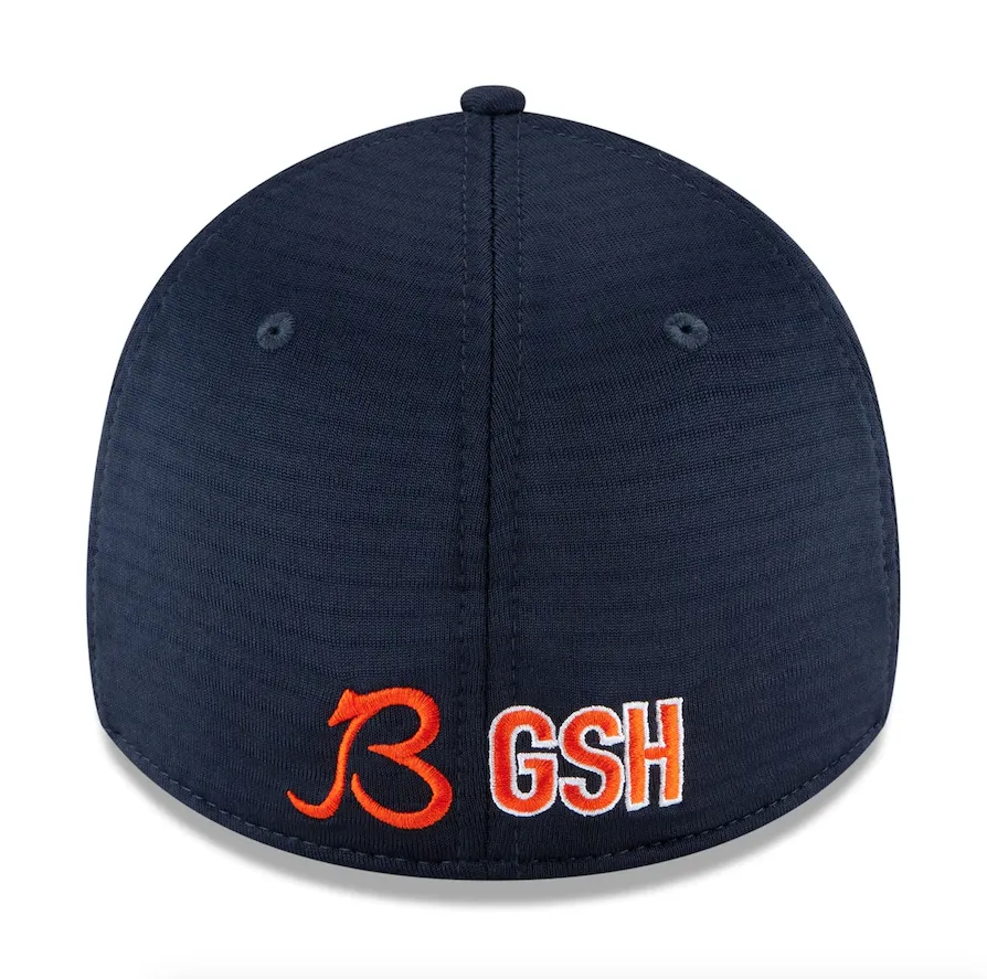 Chicago Bears New Era 2020 NFL Summer Sideline Official Alternate "B" Logo 39THIRTY Flex Hat - Navy