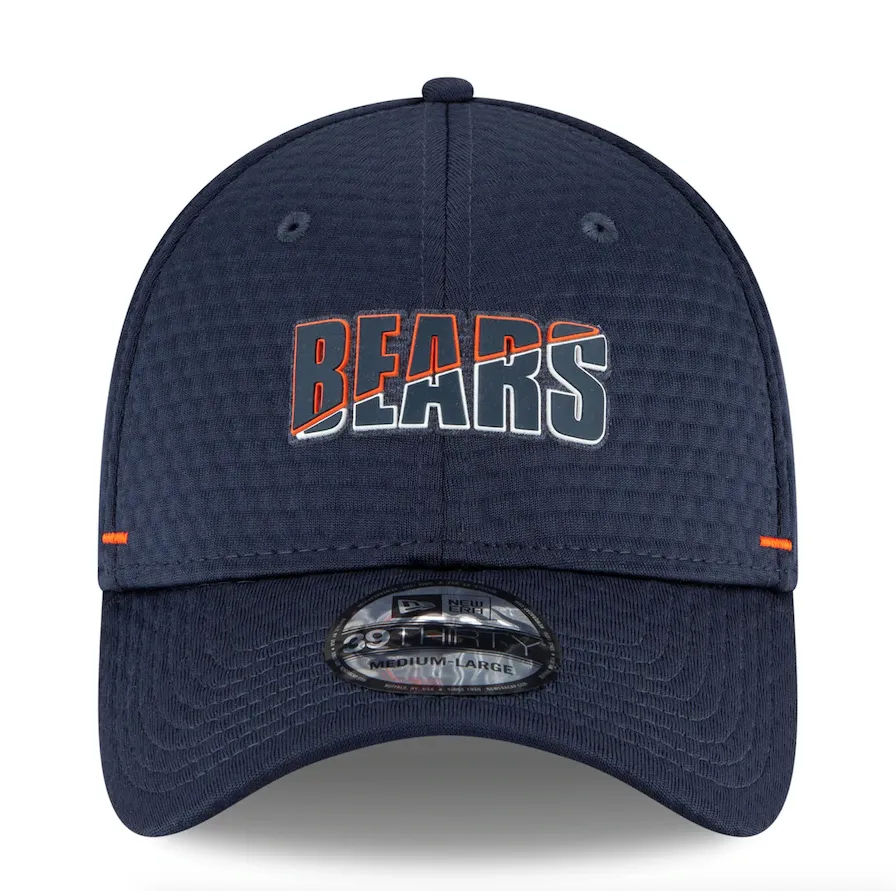 Chicago Bears New Era 2020 NFL Summer Sideline Official Alternate "B" Logo 39THIRTY Flex Hat - Navy