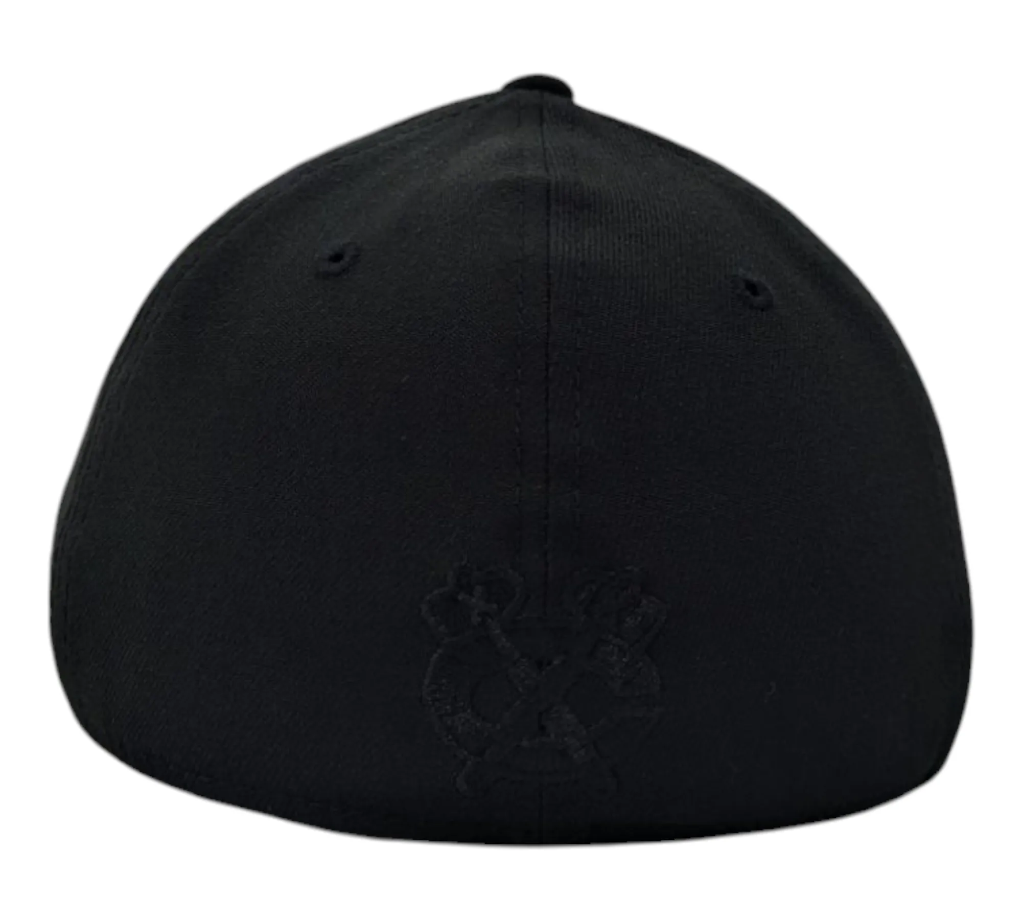 Chicago Blackhawks New Era Black on Black Tonal 39THIRTY Flex Hat