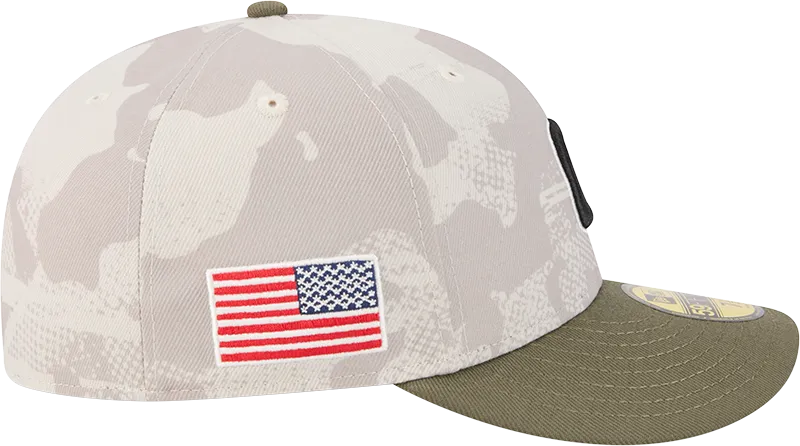 Chicago Cubs 2025 Armed Forces Day New Era Camo 59FIFTY Fitted Hat