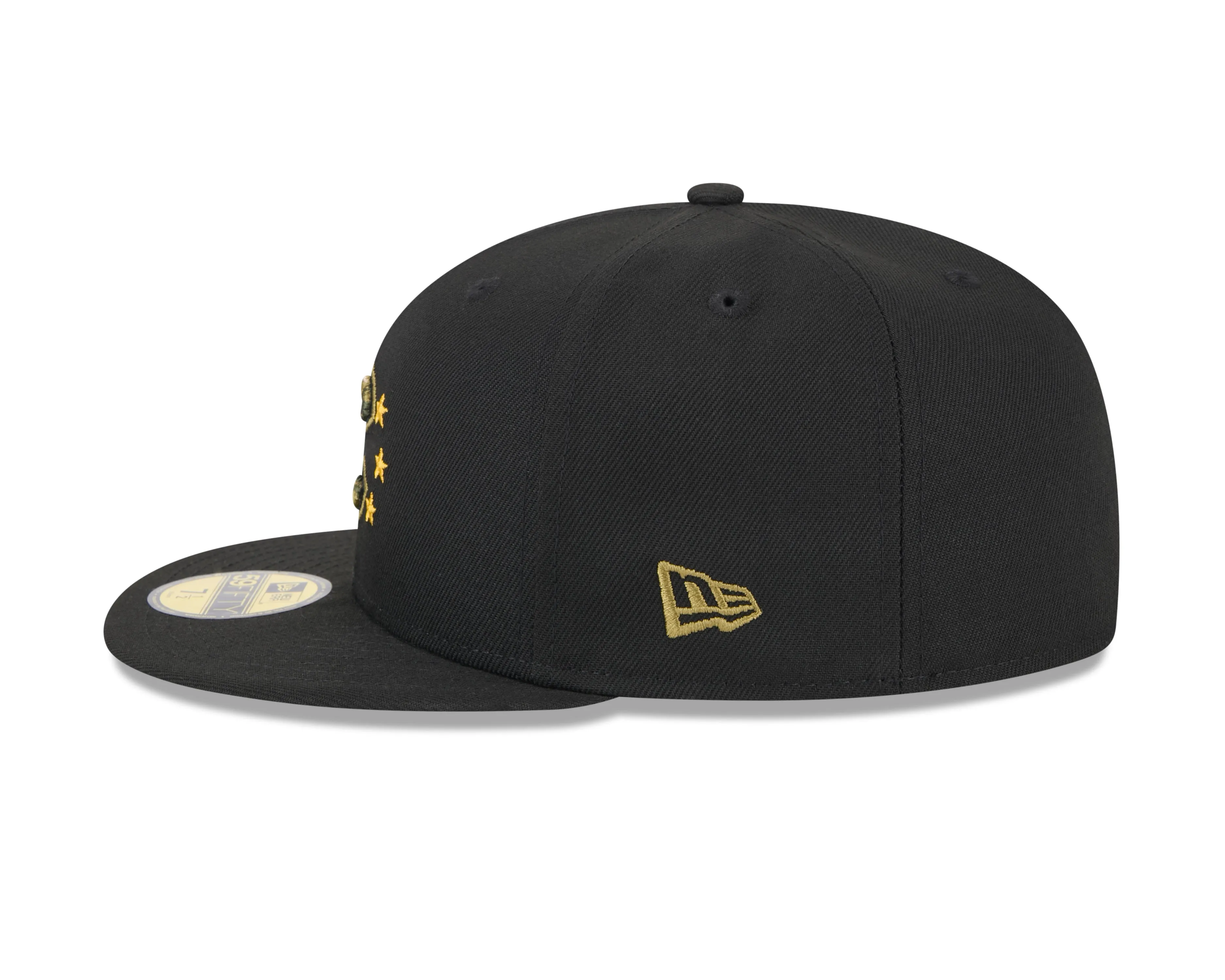 Chicago Cubs New Era 2024 MLB Armed Forces Day On-Field Black 59FIFTY Fitted Hat
