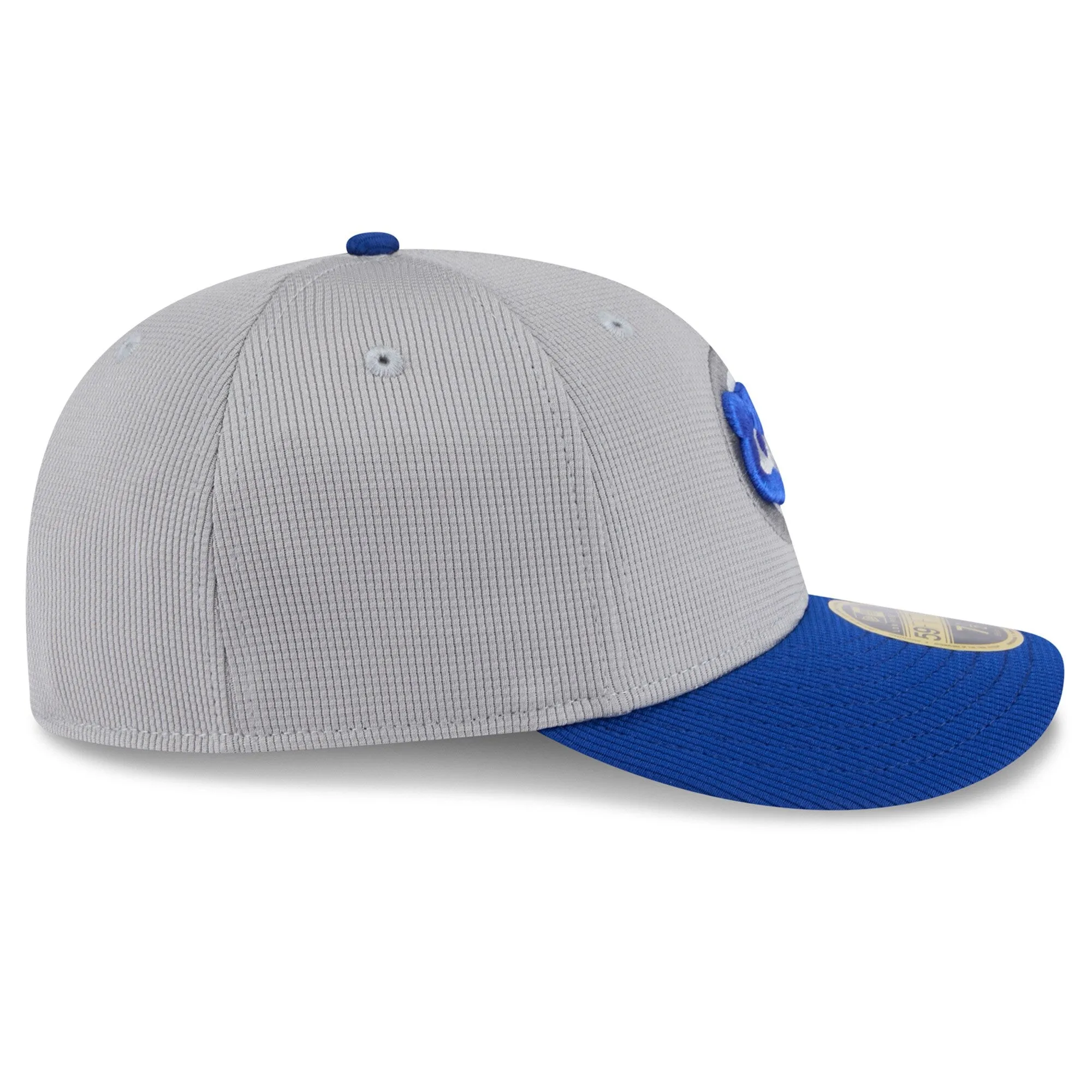 Chicago Cubs New Era 2025 MLB Batting Practice Graphite/Royal Low Profile 59FIFTY Fitted Hat