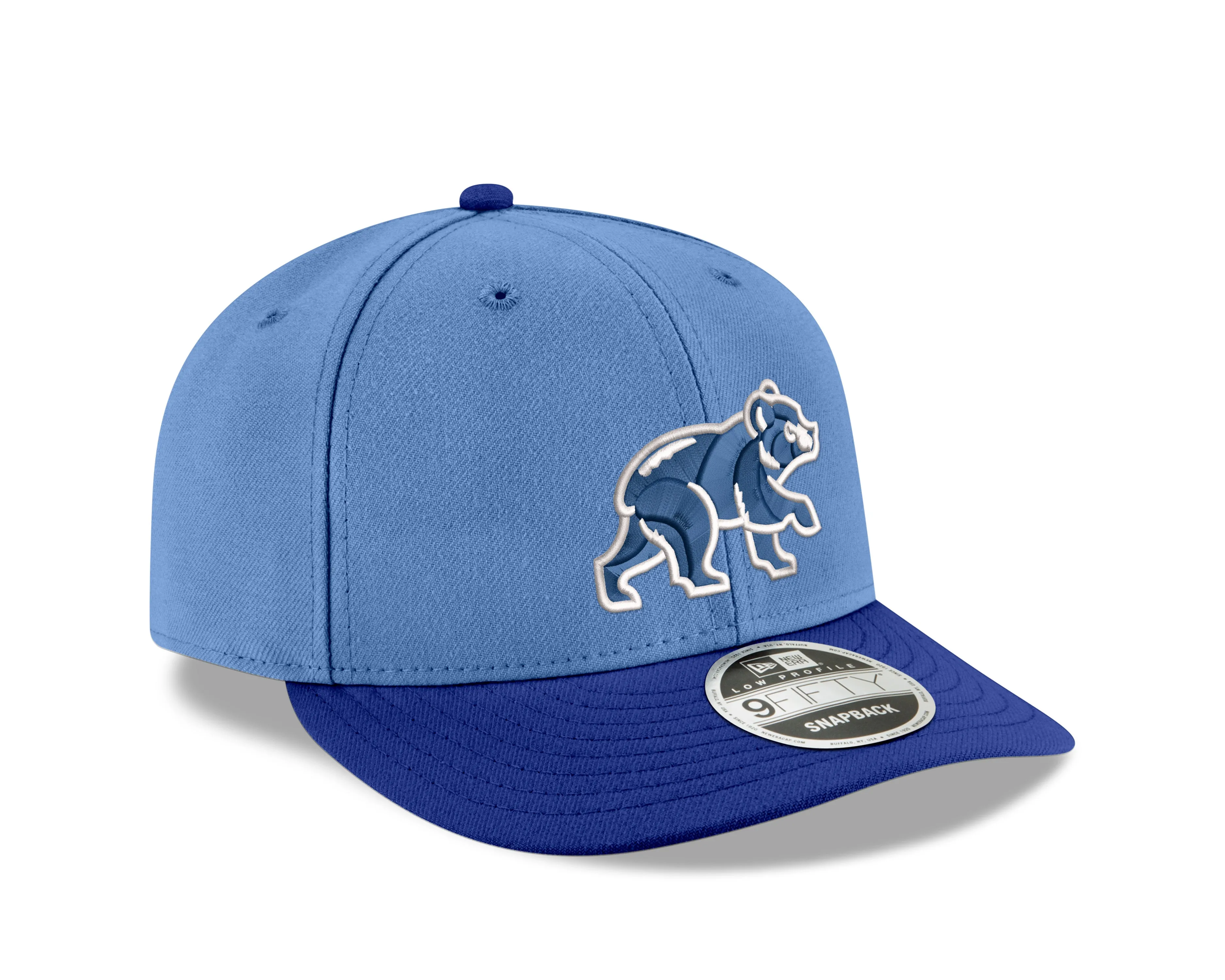 Chicago Cubs New Era Sky Blue/Royal Spring Training Bear Low Profile 9FIFTY Snapback Adjustable Hat
