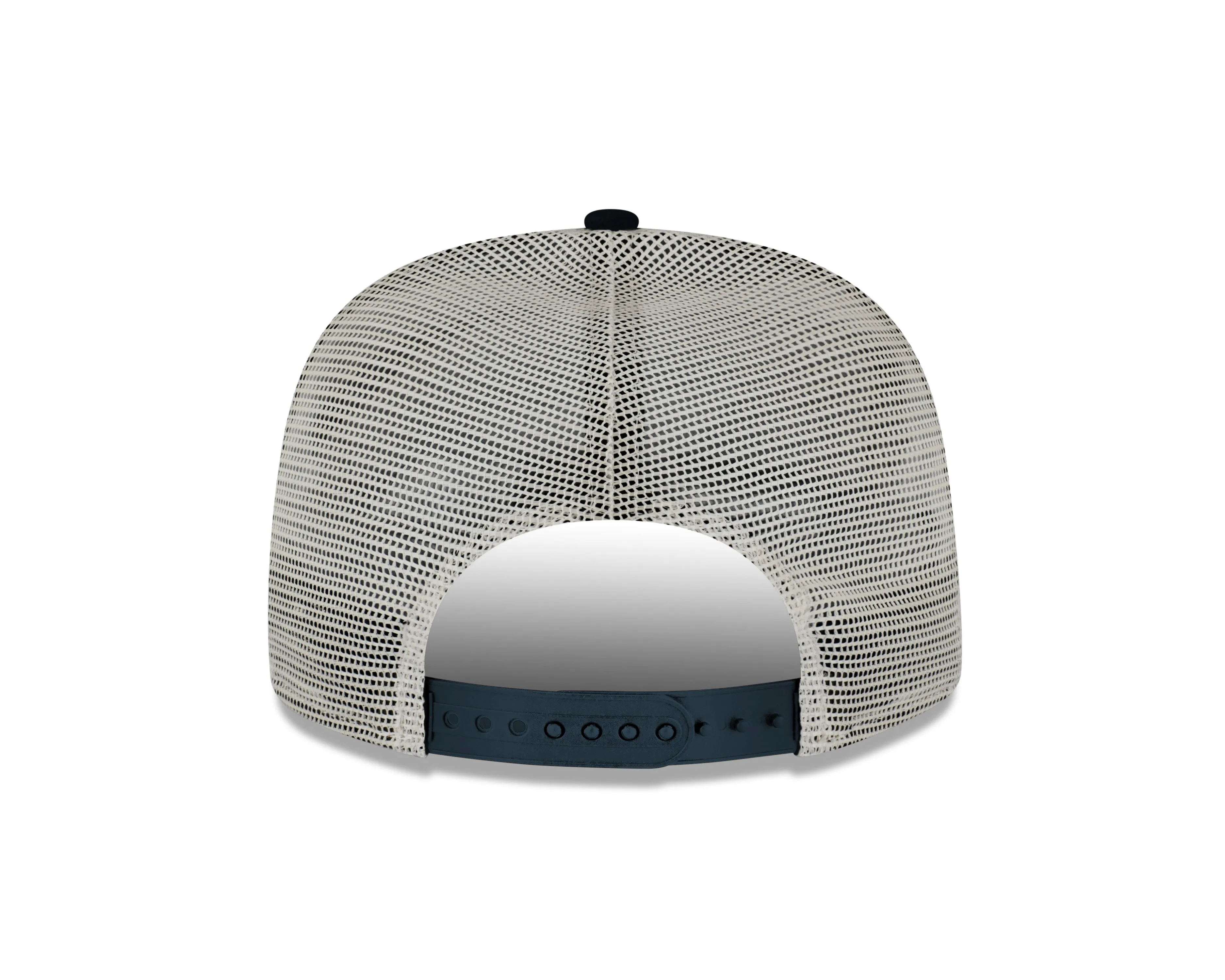 Chicago Cubs New Era Stone/Navy Spring Training Bear Low Profile 9FIFTY Mesh Back Snapback Adjustable Hat