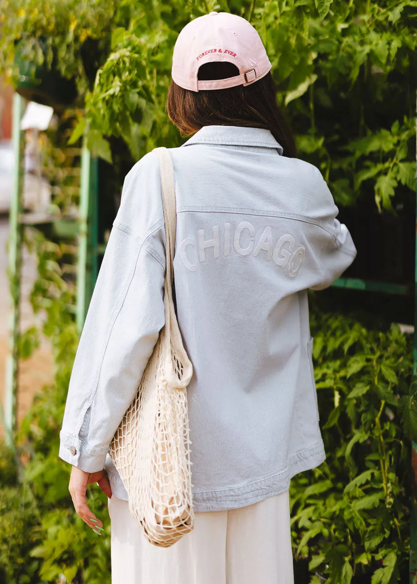 Chicago. Dad Hat - Pink & Red