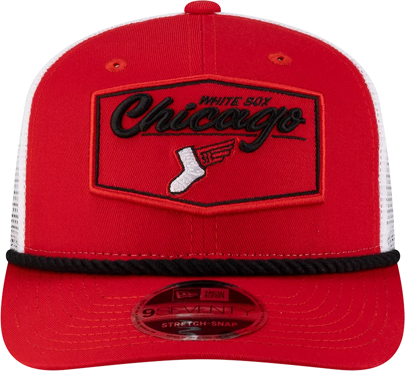 Chicago White Sox City Connect Red/White Center Patch 9SEVENTY Trucker Adjustable Hat