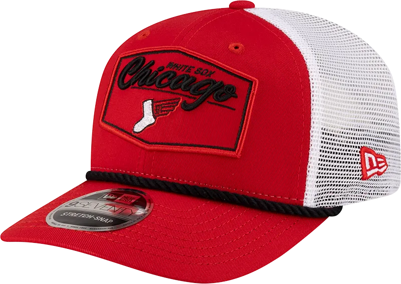 Chicago White Sox City Connect Red/White Center Patch 9SEVENTY Trucker Adjustable Hat